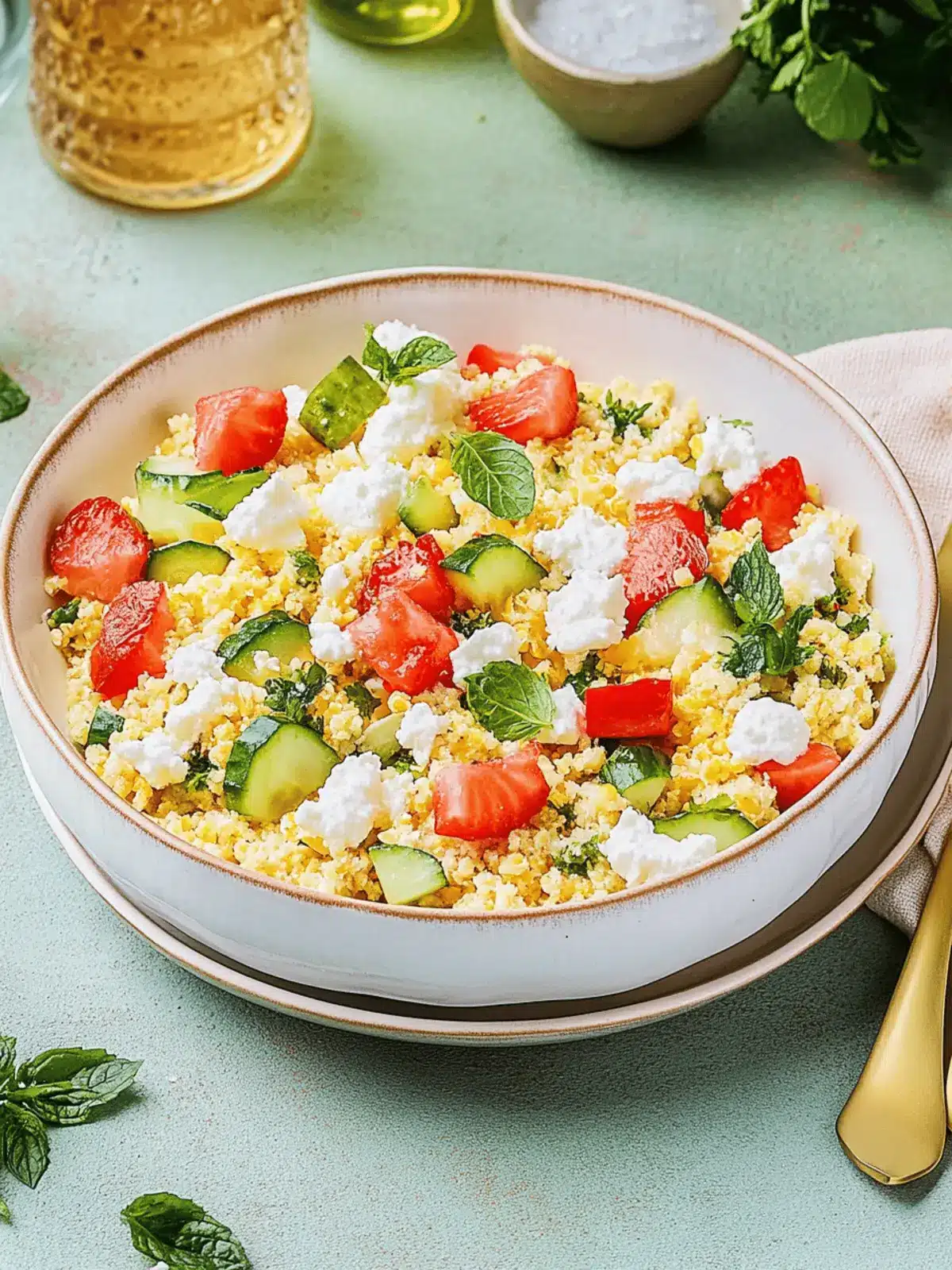 Couscoussalat mit Feta