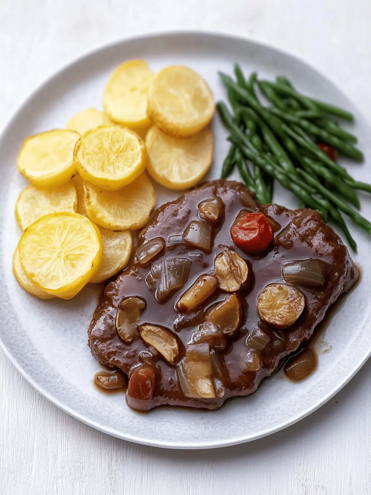 Veganer Braten mit Bohnen