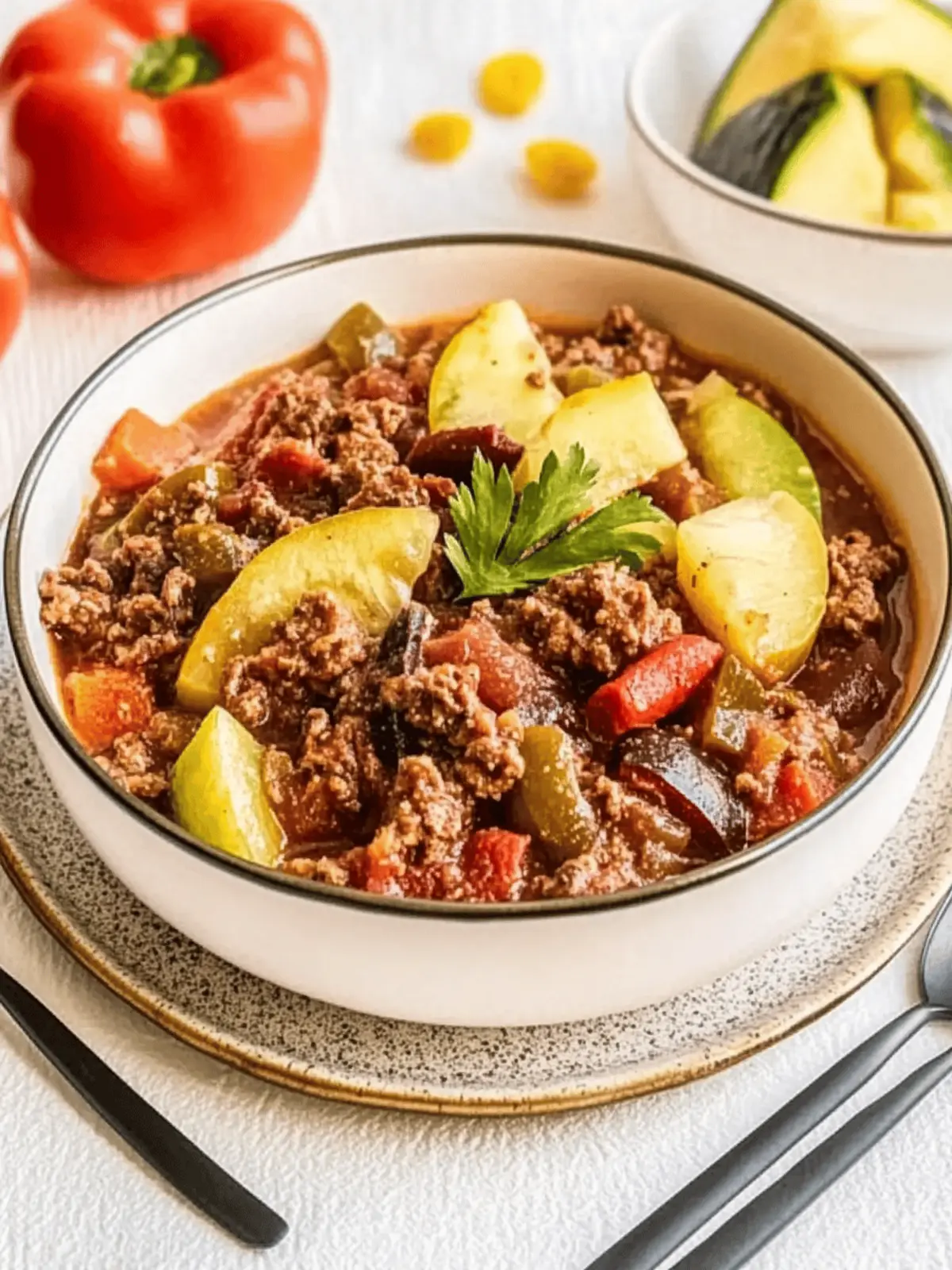 Veganes Gulasch mit Pfannenknödeln und Rotkraut