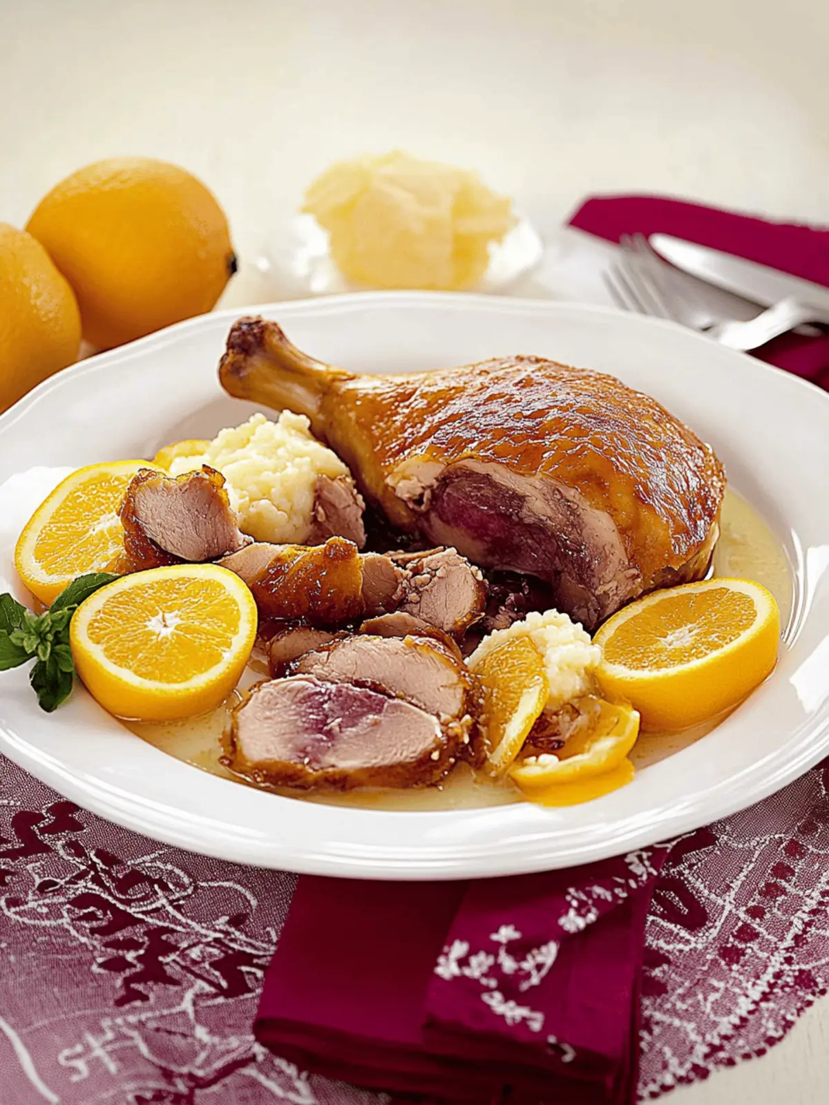 Entenbrust mit Honig-Orangen-Glasur Rezept