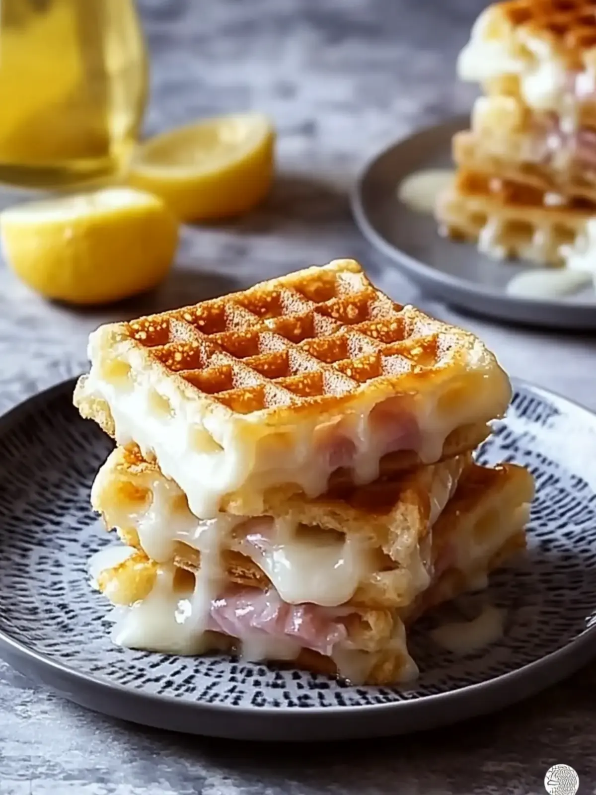 Herzhafte Waffeln mit Schinken und Käse einfach genießen