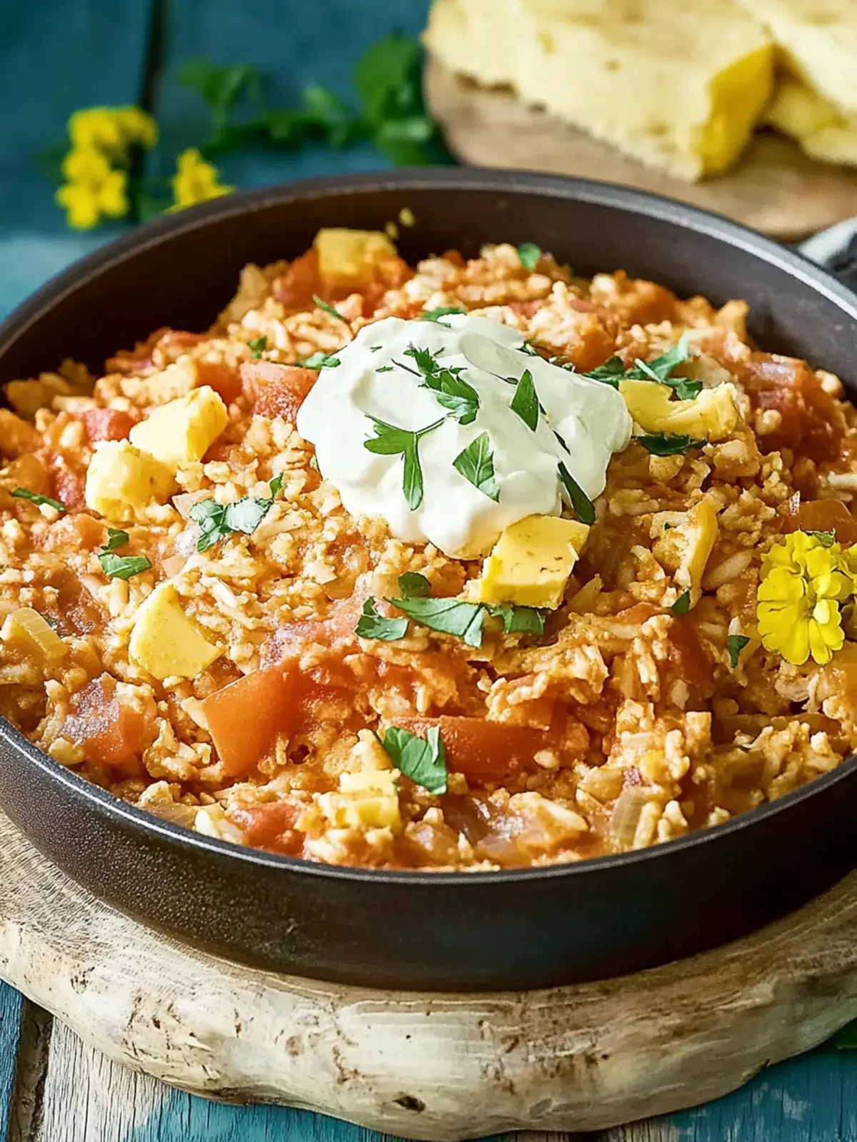 Goldener Zwiebel Butter Reis