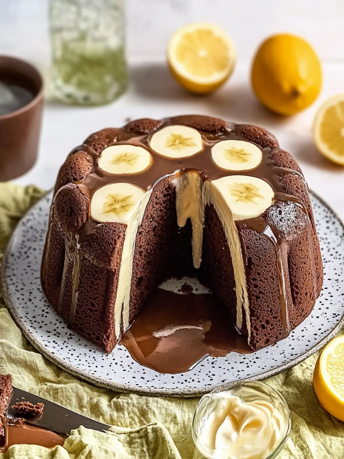 Schokokuchen mit Cheesecakefüllung