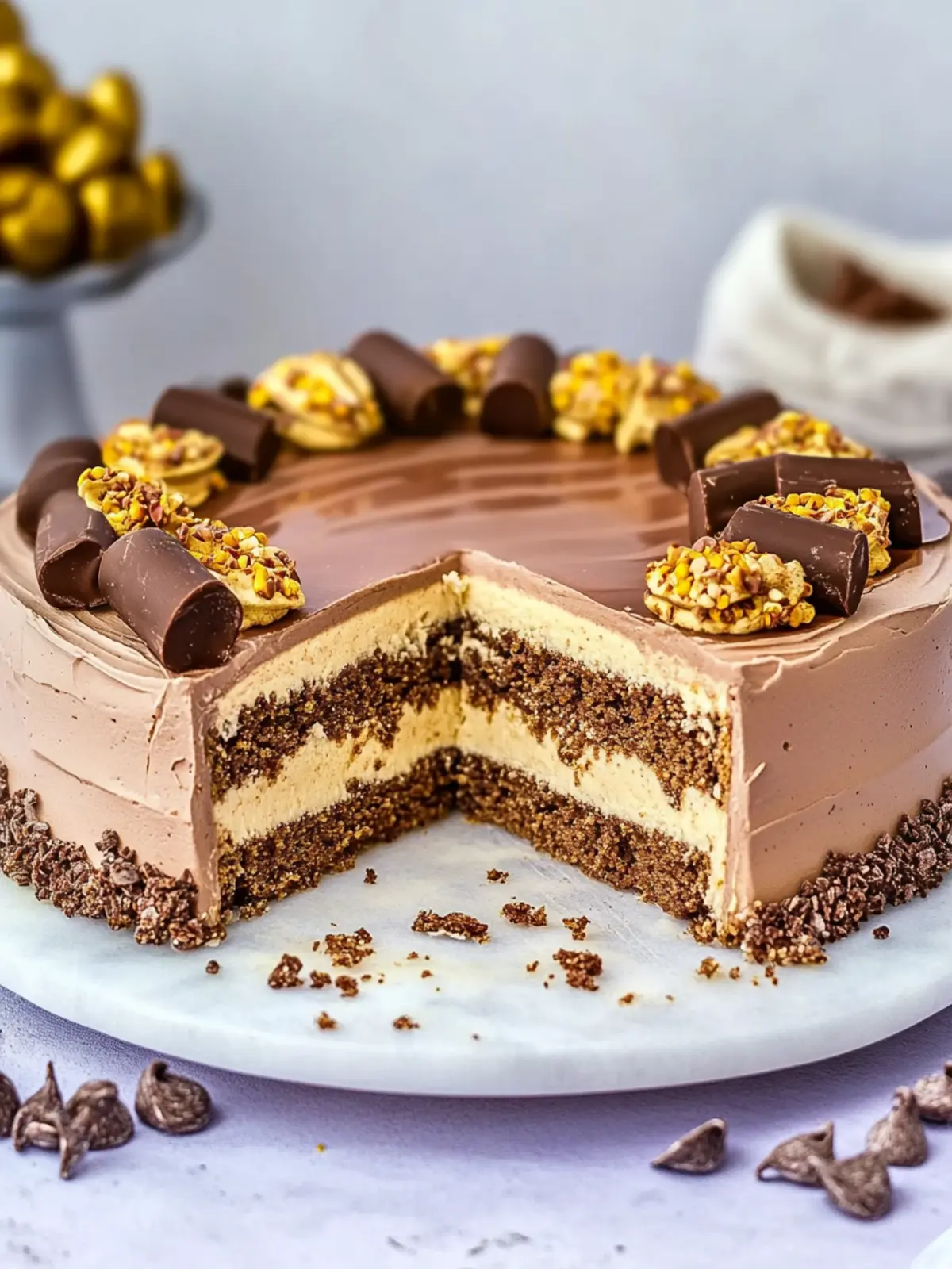 Kinder-Bueno-Torte mit Kinderschokoladen-Creme
