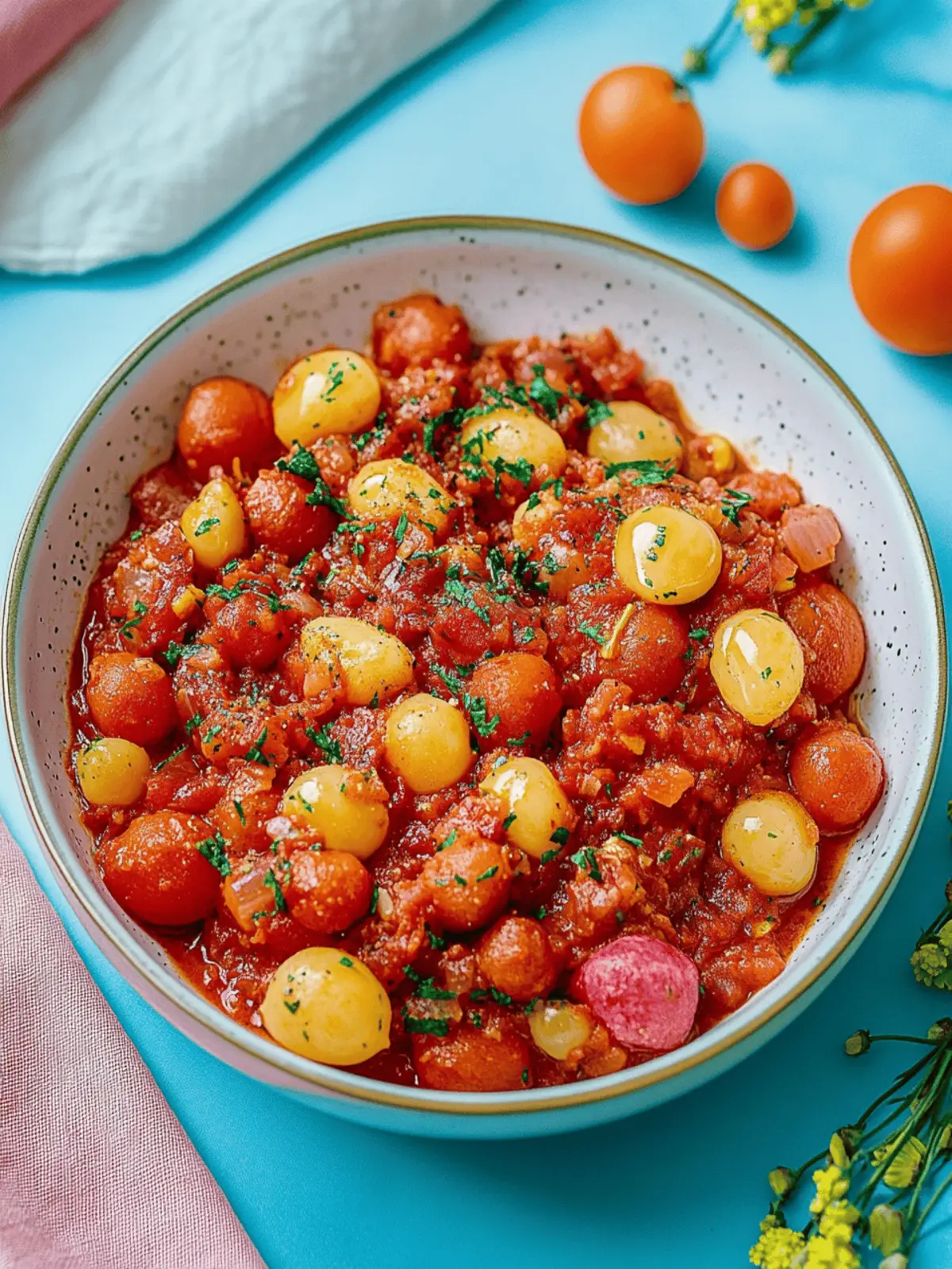 Quick Gnocchi Pan with Tomato & Spinach