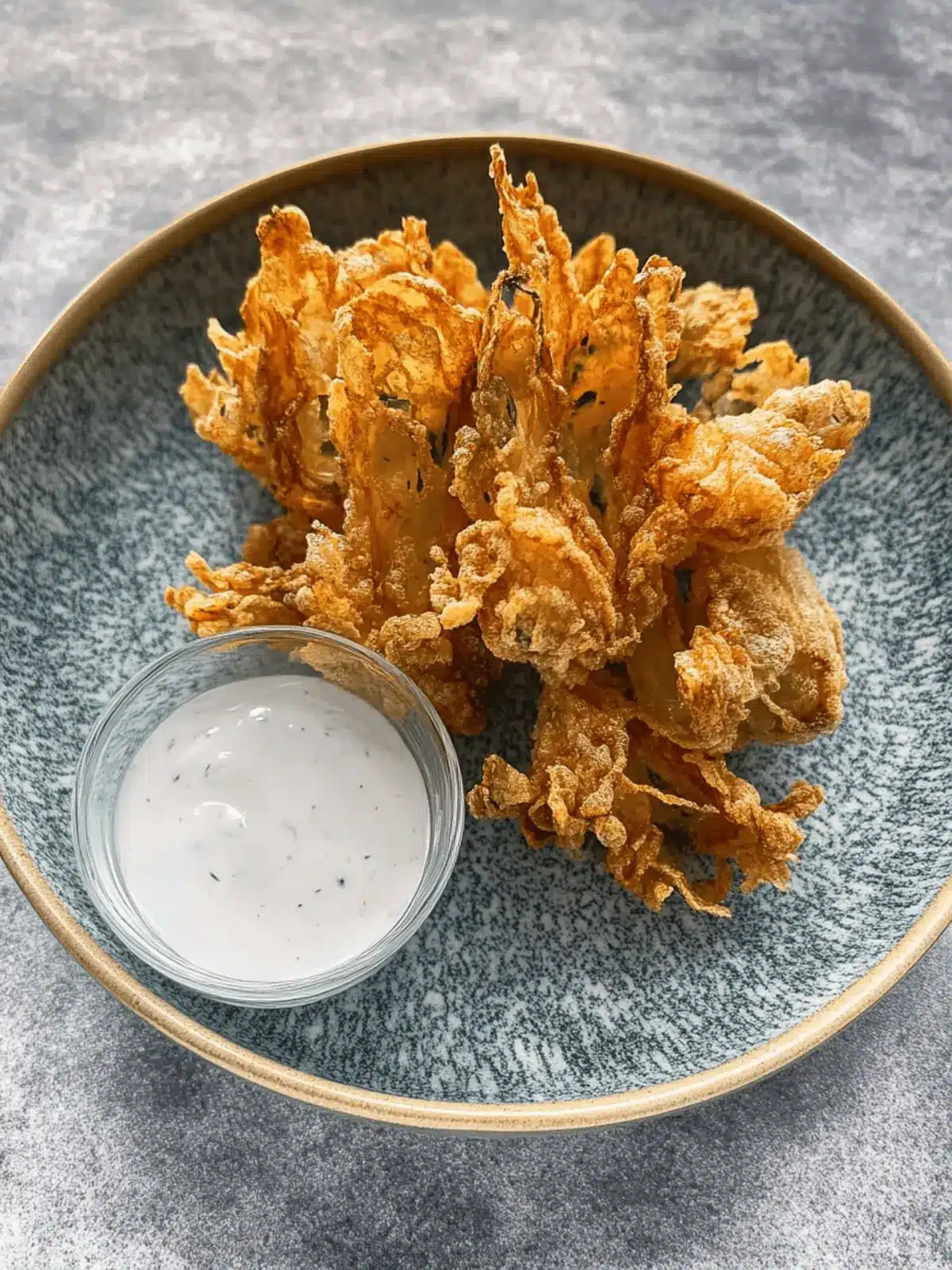 Blühende Zwiebel aus der Heißluftfritteuse