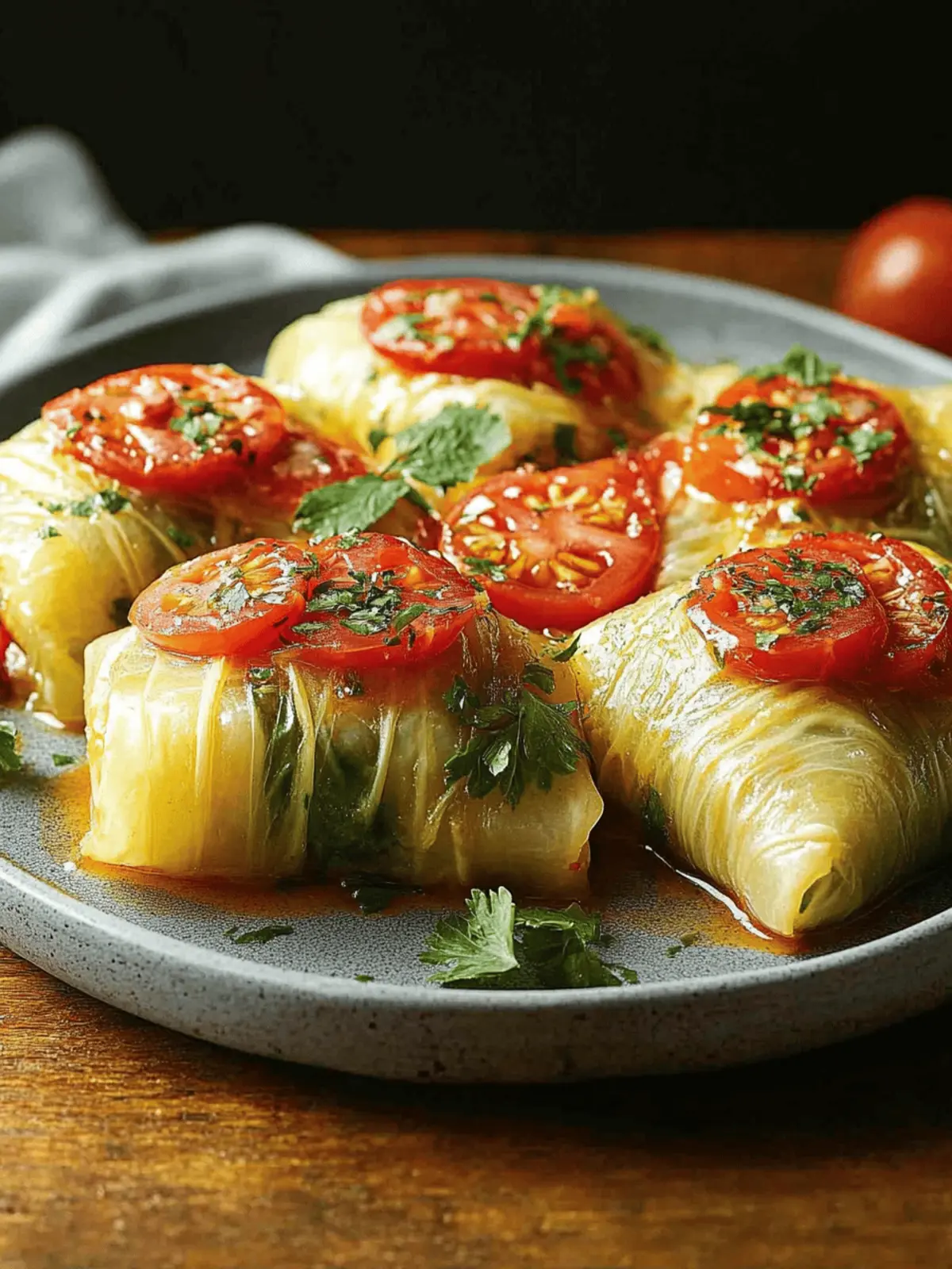 Vegetarische Kohlrouladen