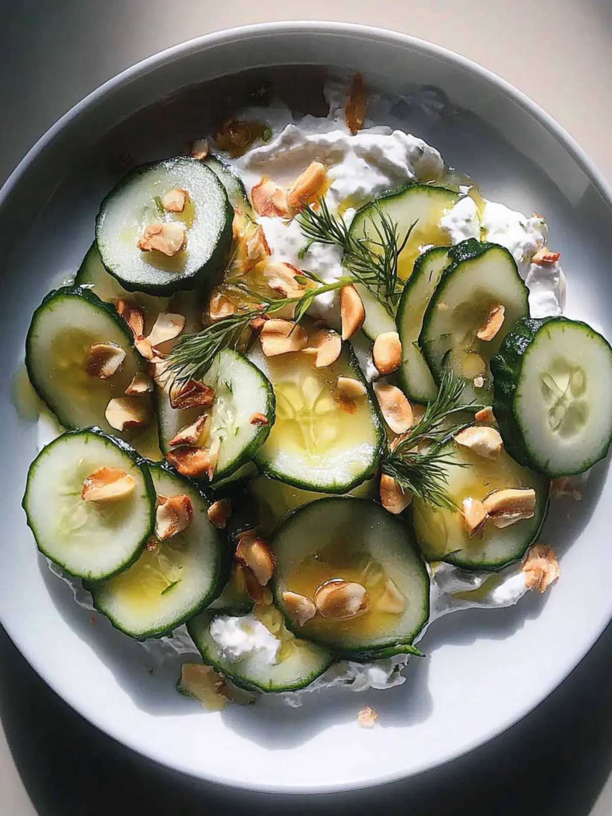 Gurken Joghurt Feta Salat