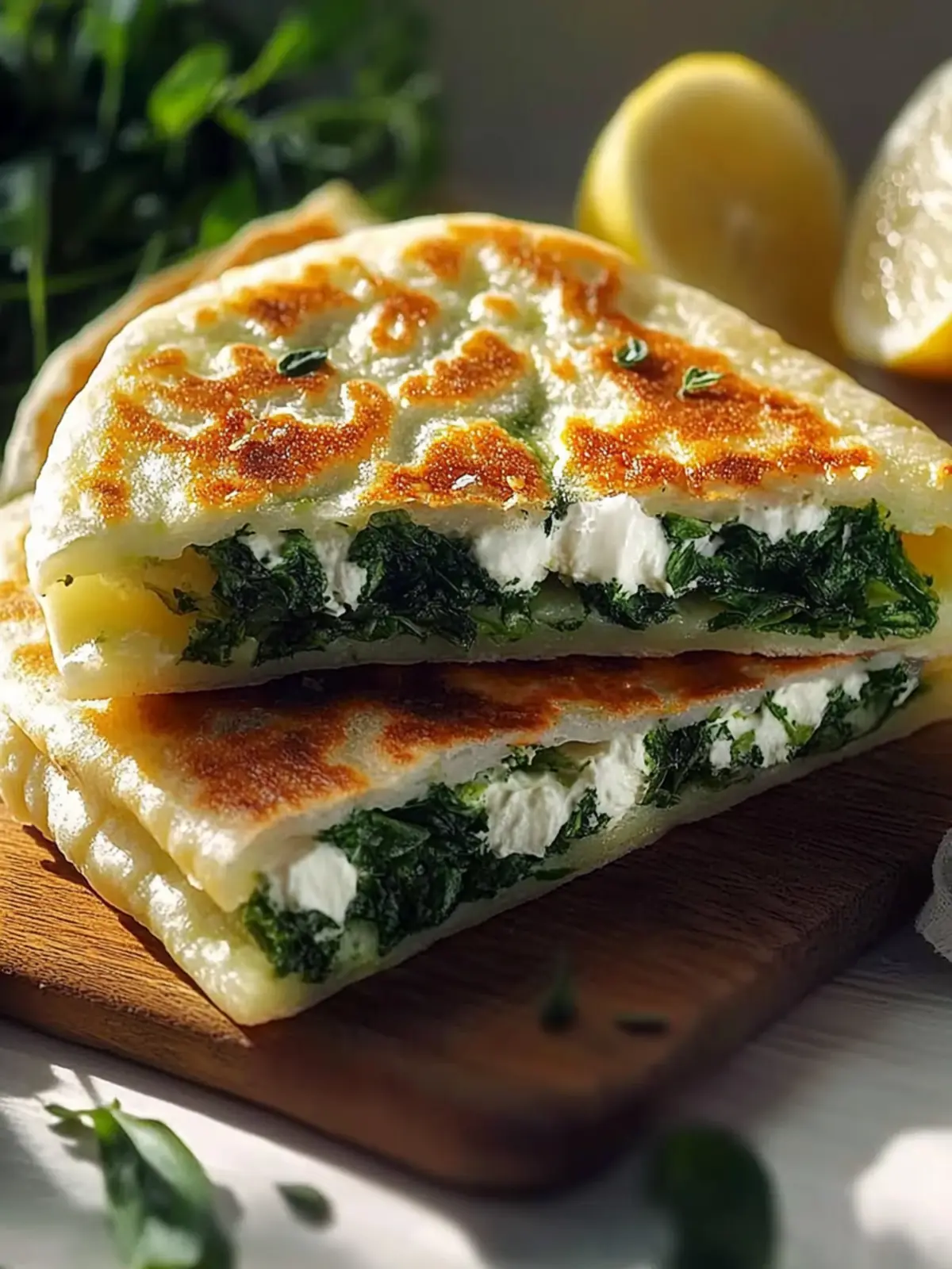 30 Minuten Spinat-Feta-Quesadillas