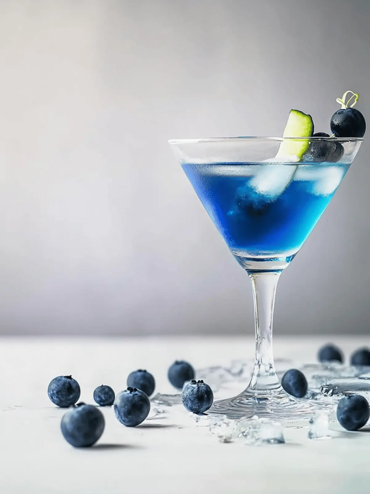 Blaubeere Schnee Martini Cocktail Rezept
