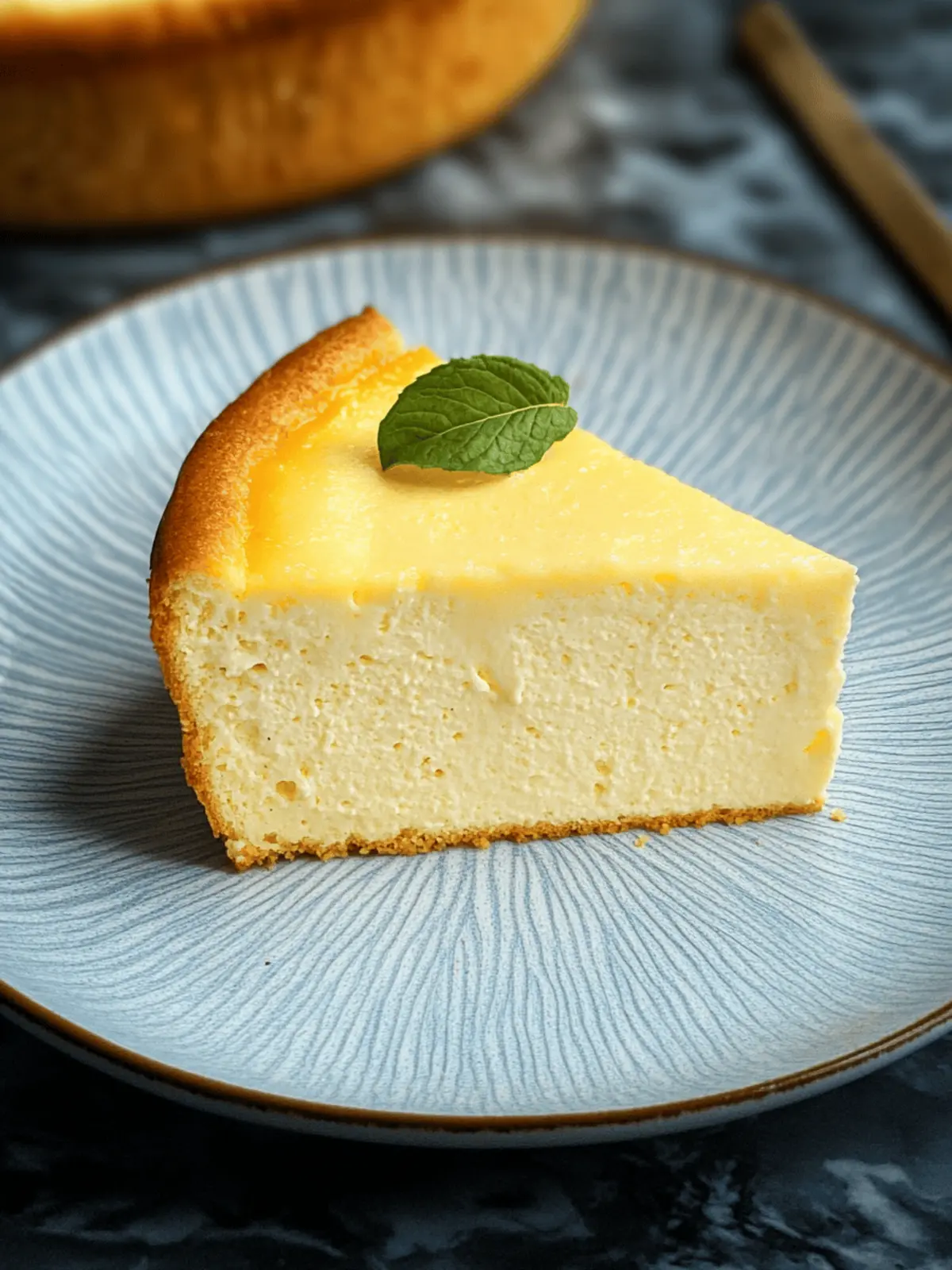 Käsekuchen ohne Boden