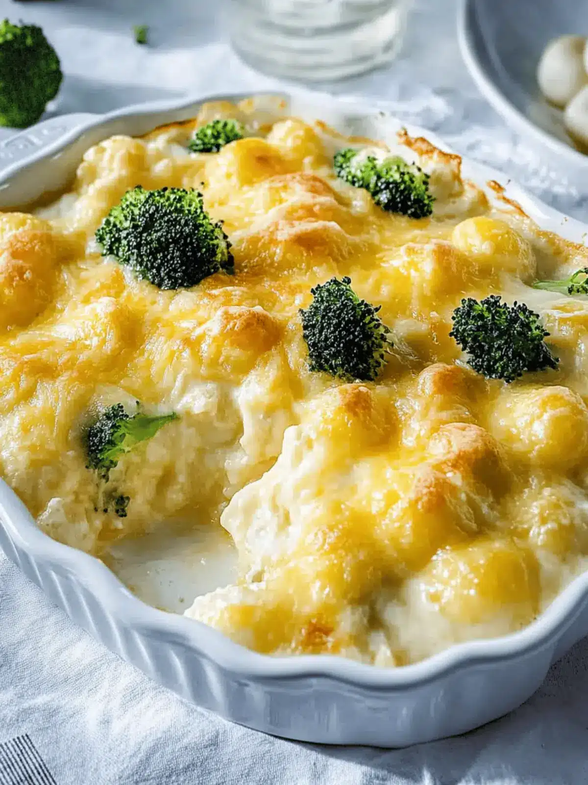 Cremiger Gnocchi Brokkoli-Auflauf