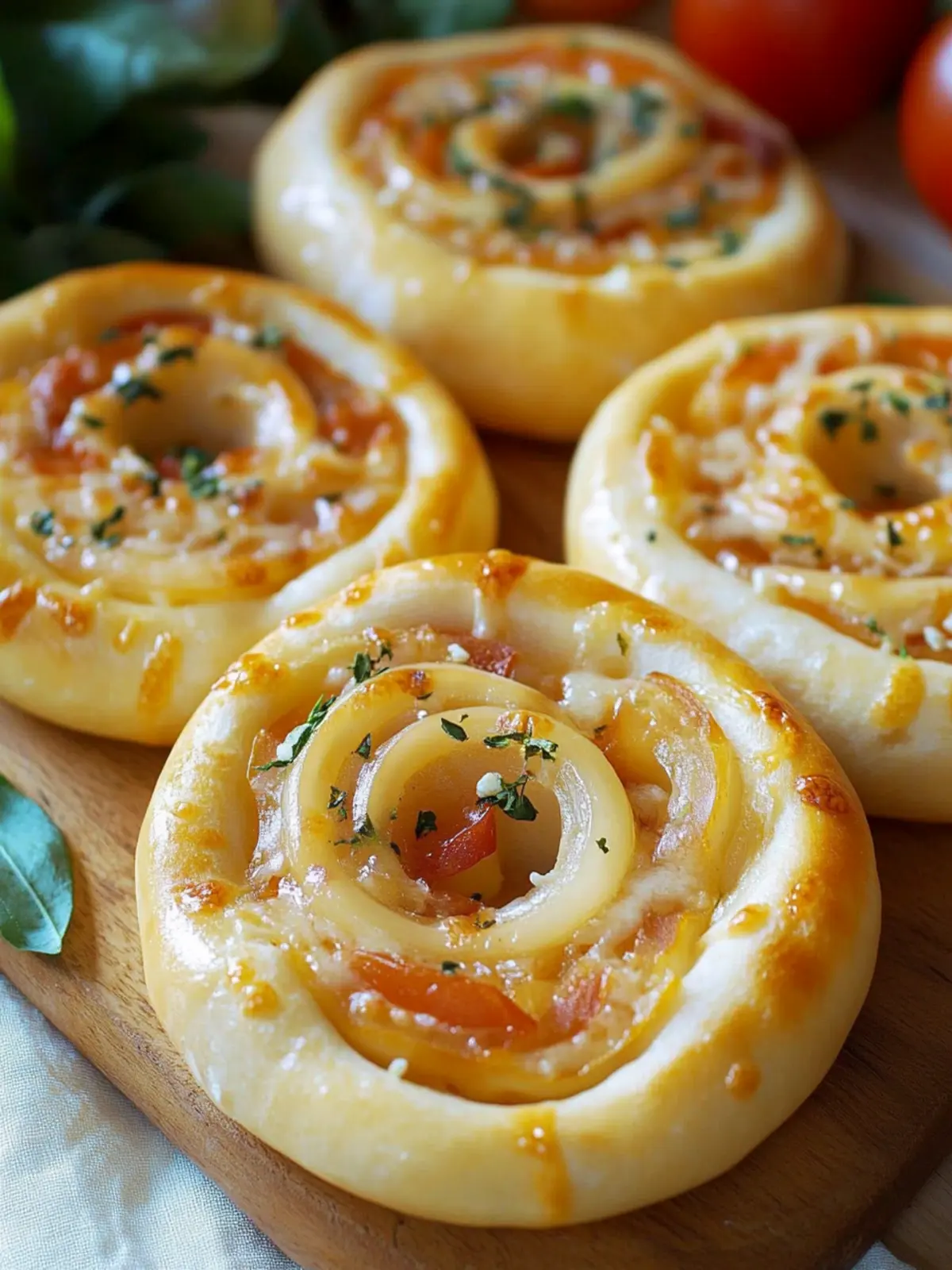 Pizzaschnecken mit Pizzateig