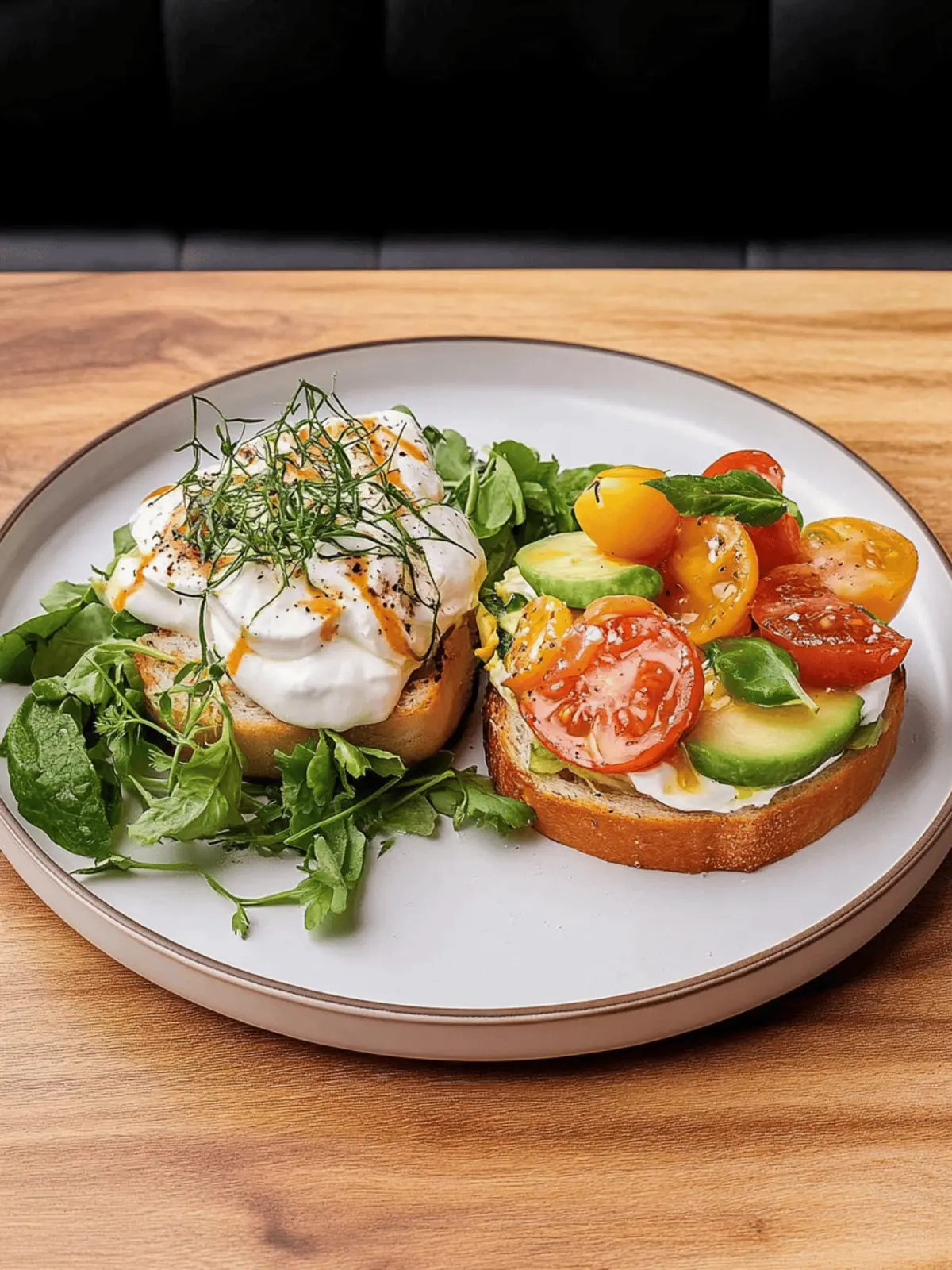 Avocado Burrata Bruschetta