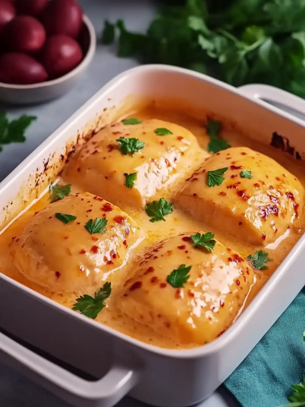 Hähnchenbrust in Frischkäse-Sauce