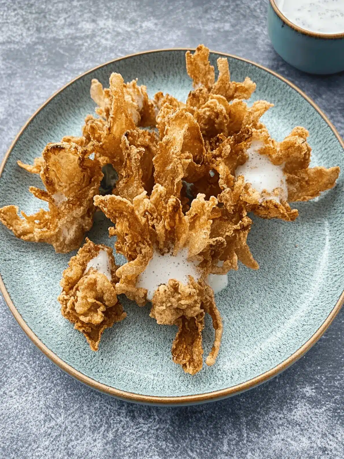 Blühende Zwiebel aus der Heißluftfritteuse