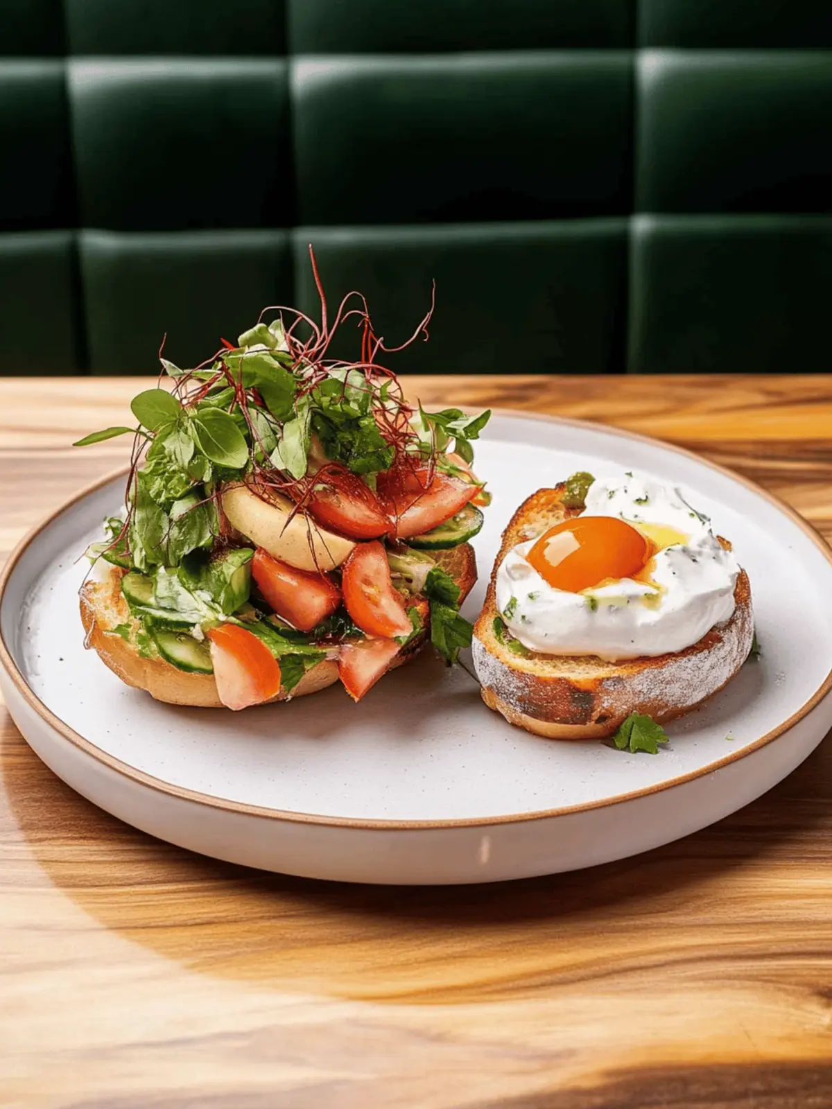 Avocado Burrata Bruschetta