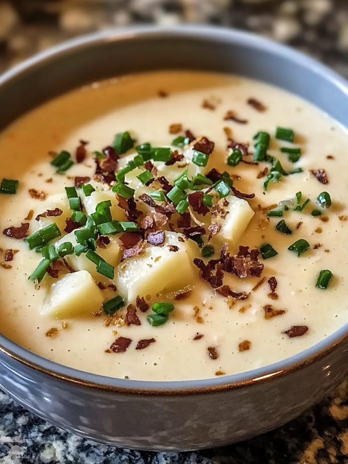 Reichlich Gebackene Kartoffelsuppe