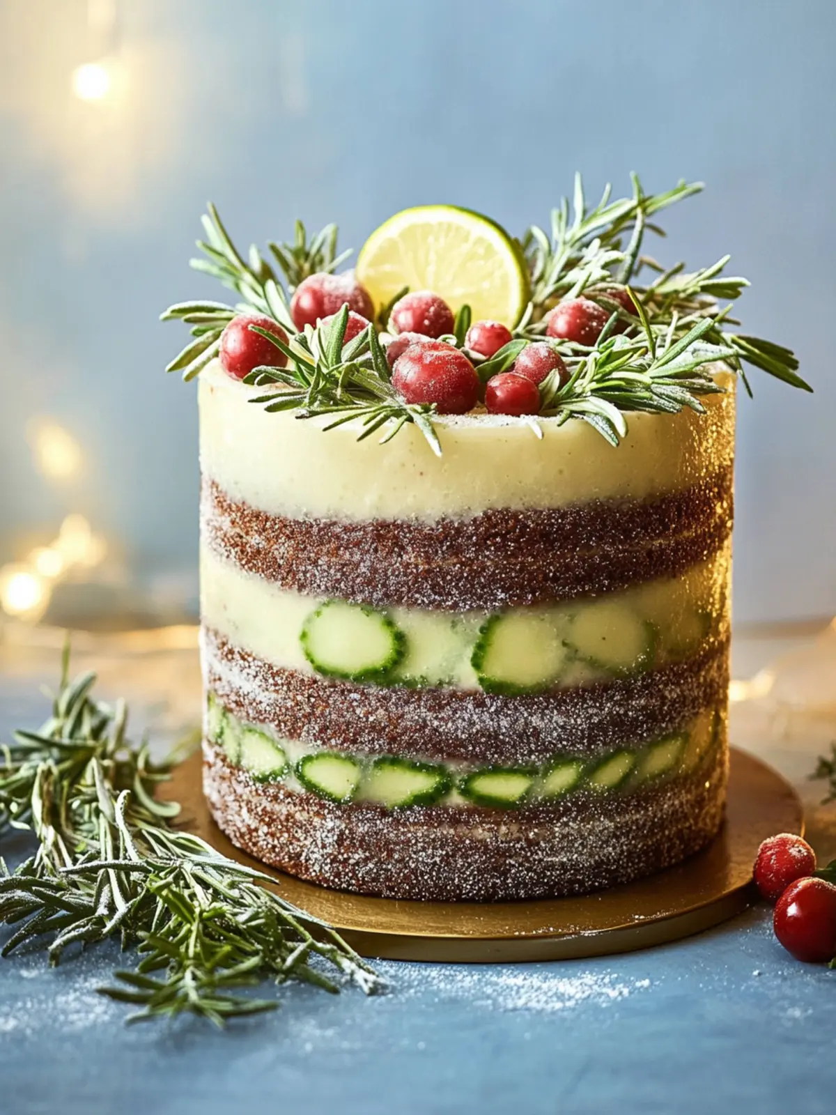 Nackter Lebkuchenkranzkuchen Rezept