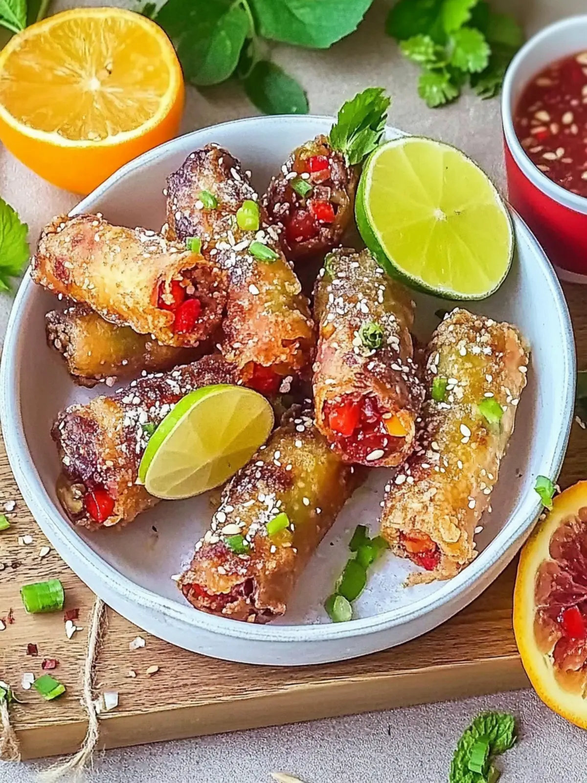 Crispy Frühlingsrollen Airfryer