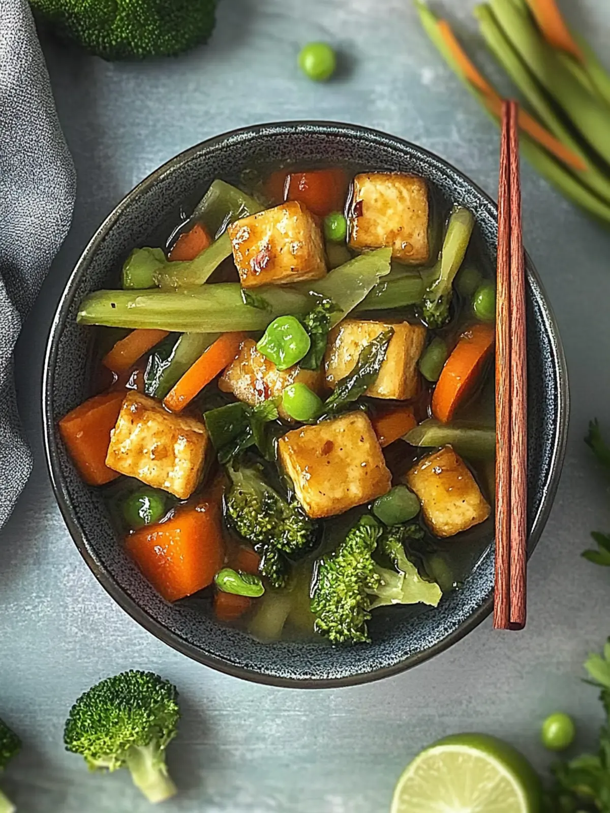 Szechuan Tofu Gemüsepfanne
