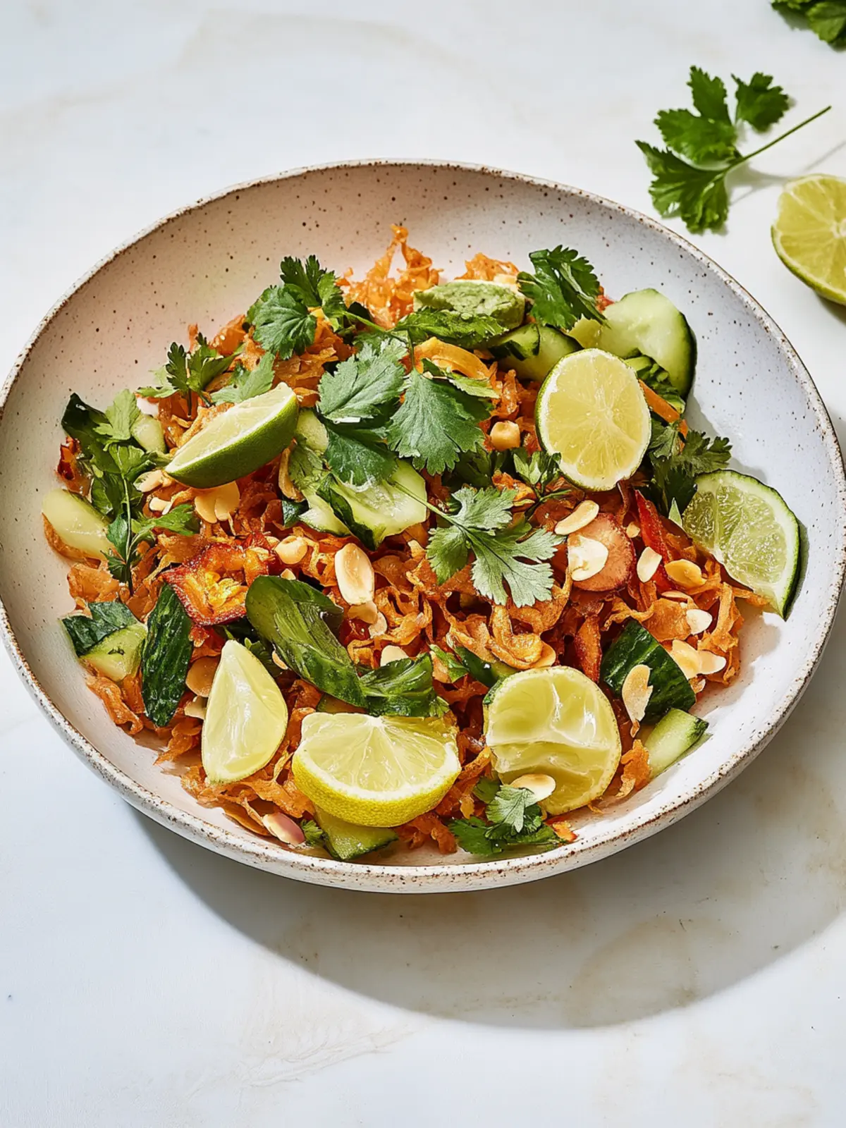 Koreanischer knuspriger Reissalat