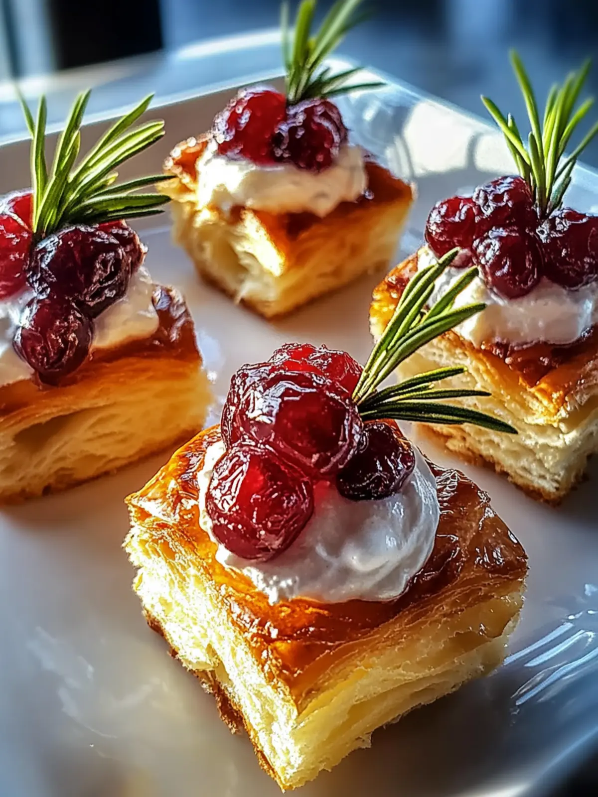 Blätterteighäppchen mit Camembert