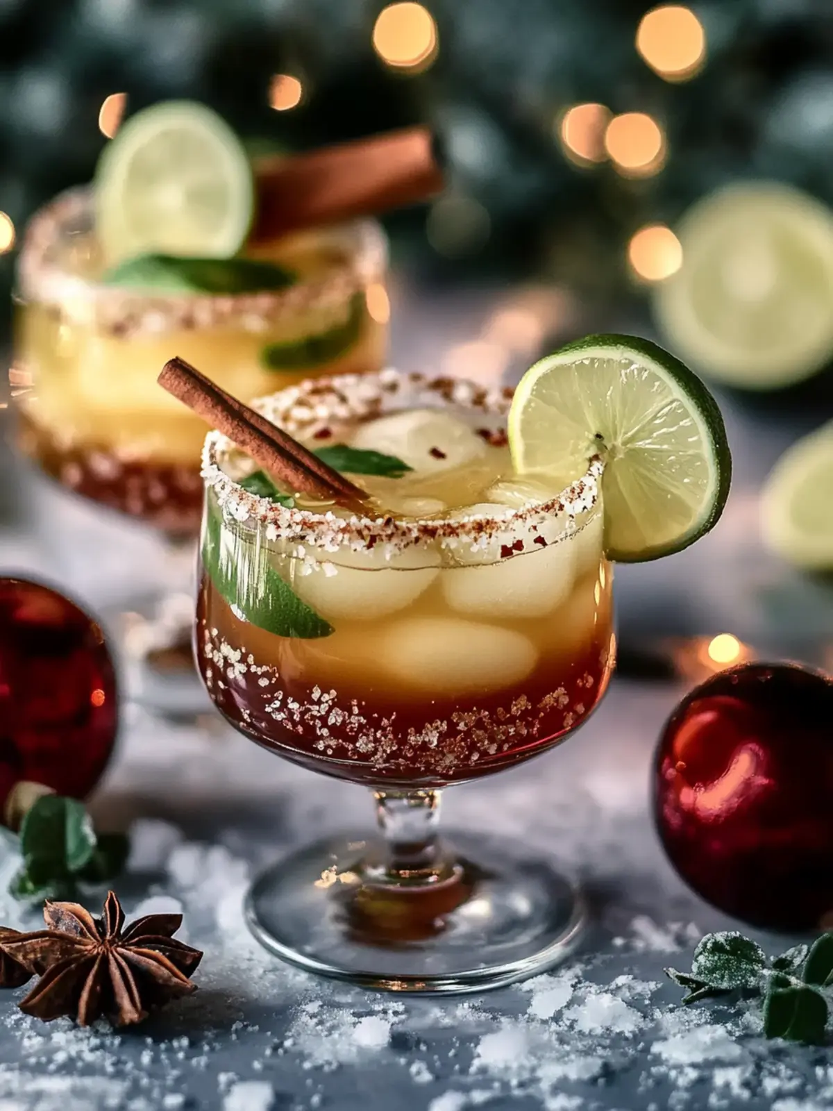 Alkoholfreier Gewürz-Weihnachts-Margarita