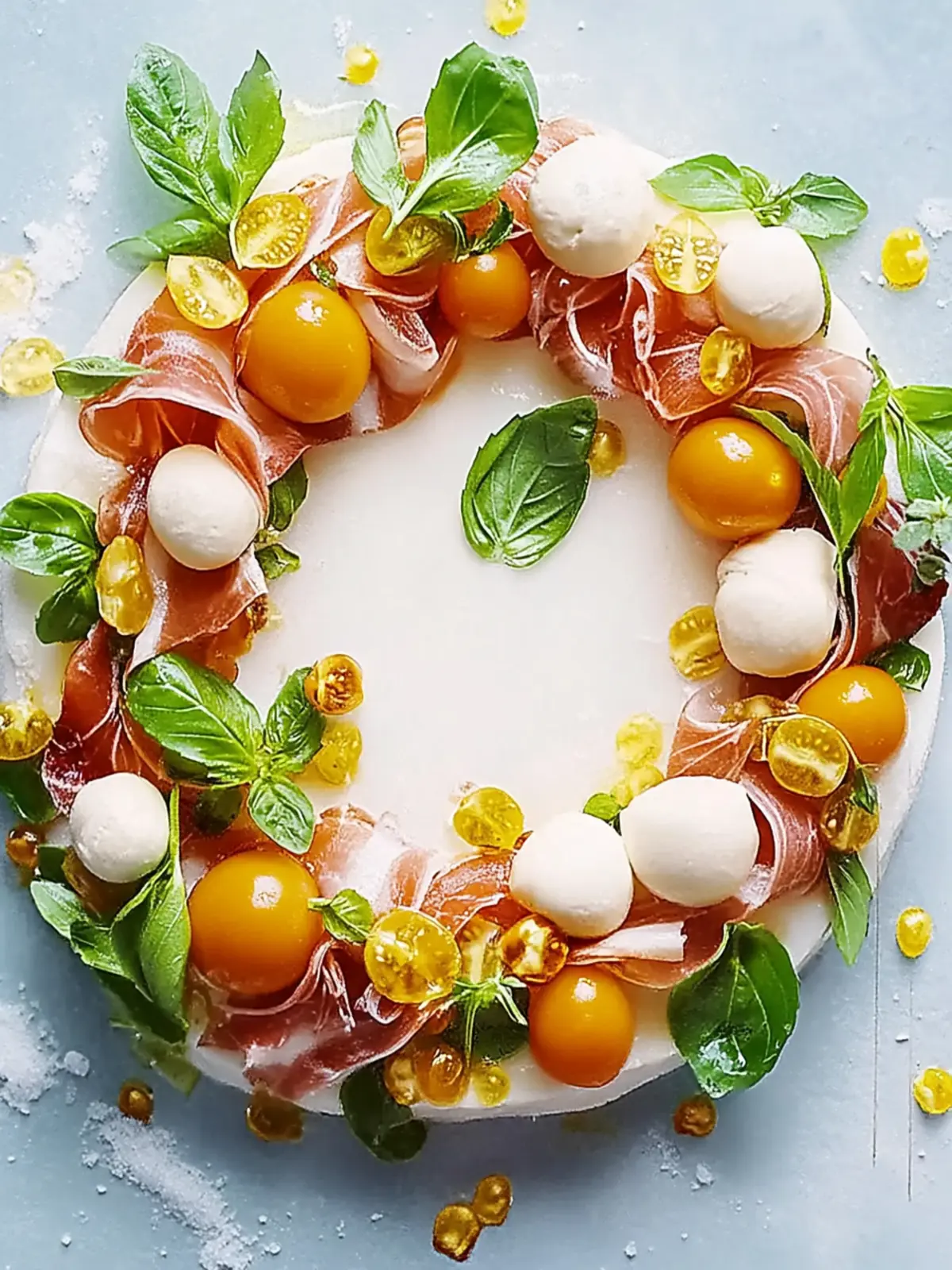 Feierliche Caprese mit Prosciutto