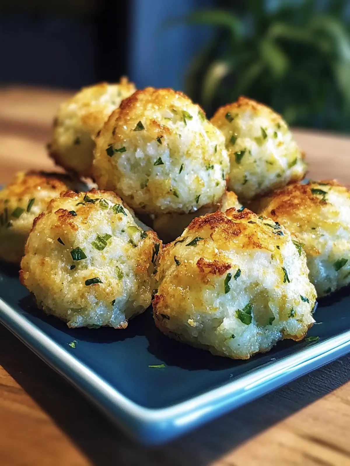 Knusprige Zucchini-Feta-Bällchen