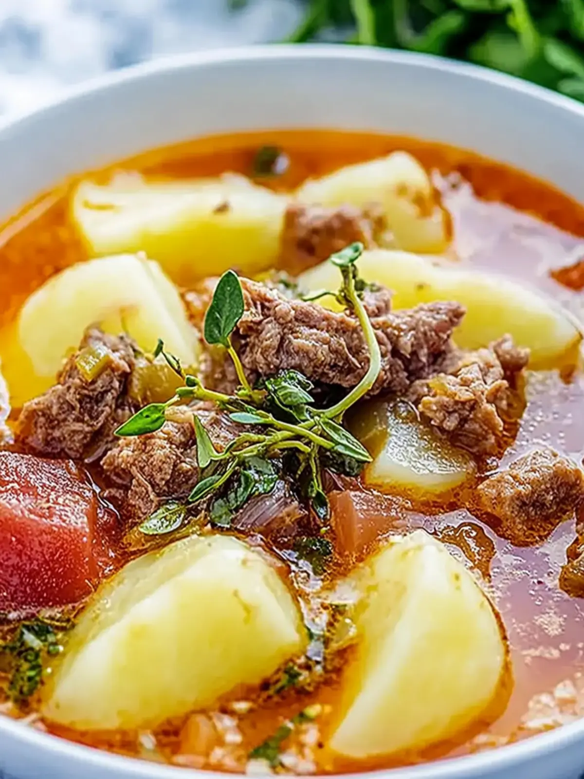 Wirsing-Eintopf mit Hackfleisch und Kartoffeln