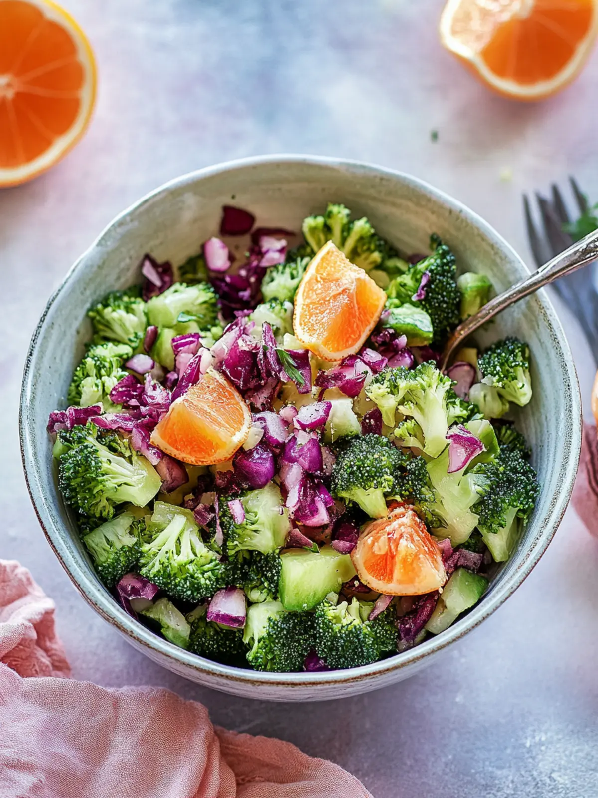 Rotkohl-Brokkoli-Salat