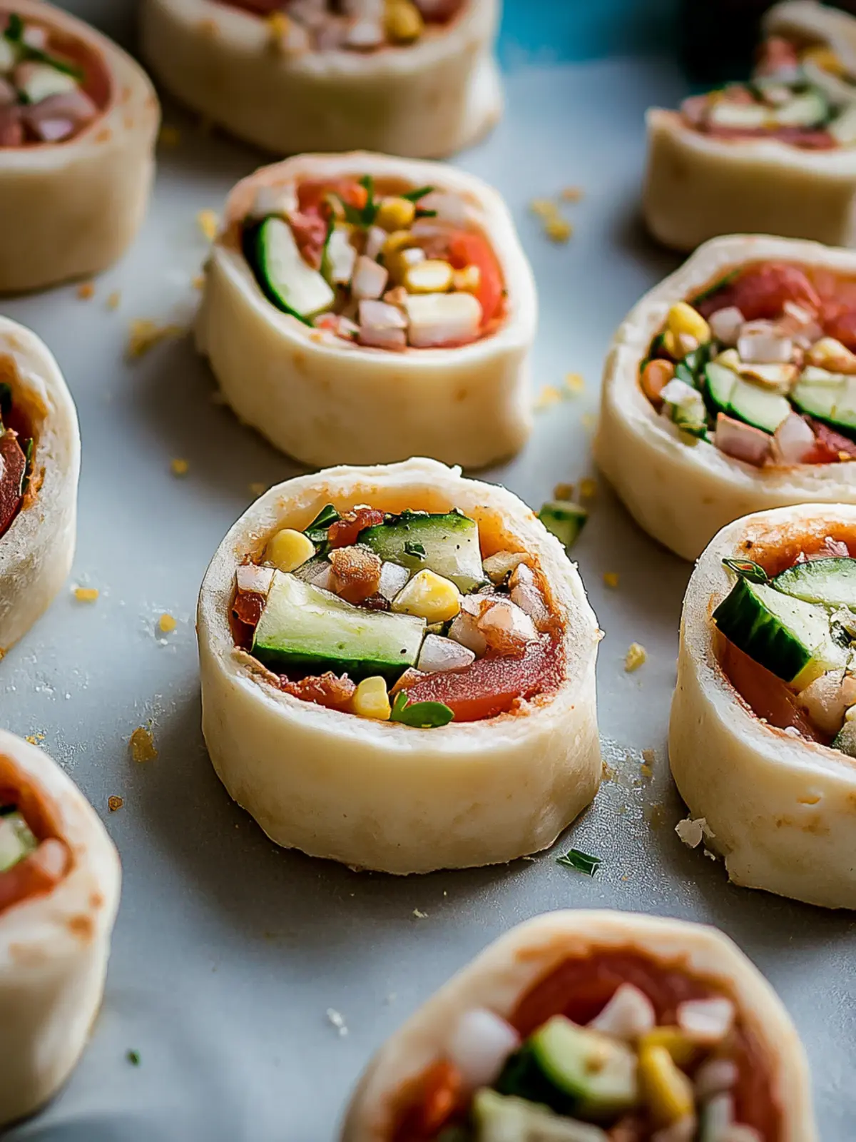 Vegane Pizzaschnecken aus Hefeteig