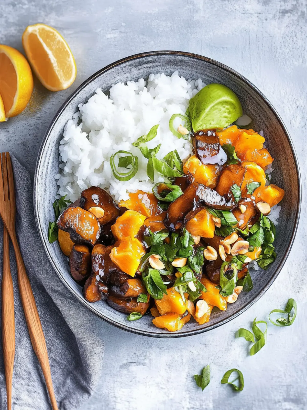 Crispy-sweet tofu cubes