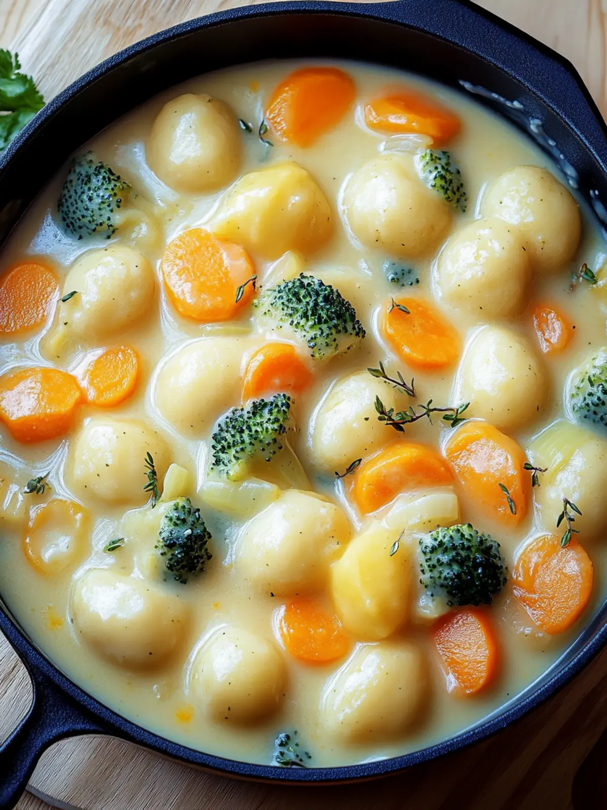 One Pot Gnocchi mit Rahmgemüse