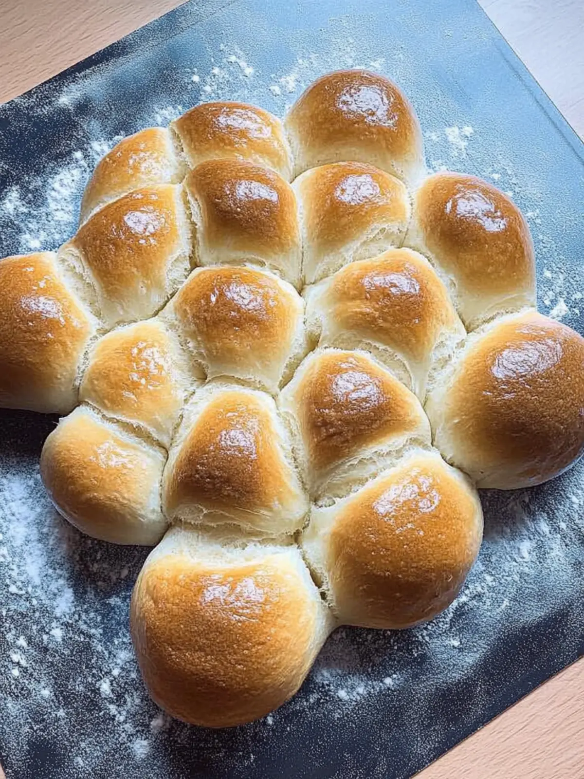 Milchbrötchen-Weihnachtsbaum