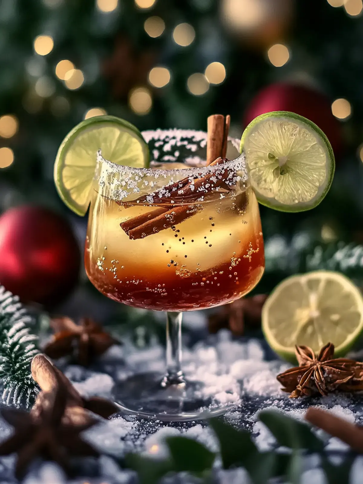 Alkoholfreier Gewürz-Weihnachts-Margarita