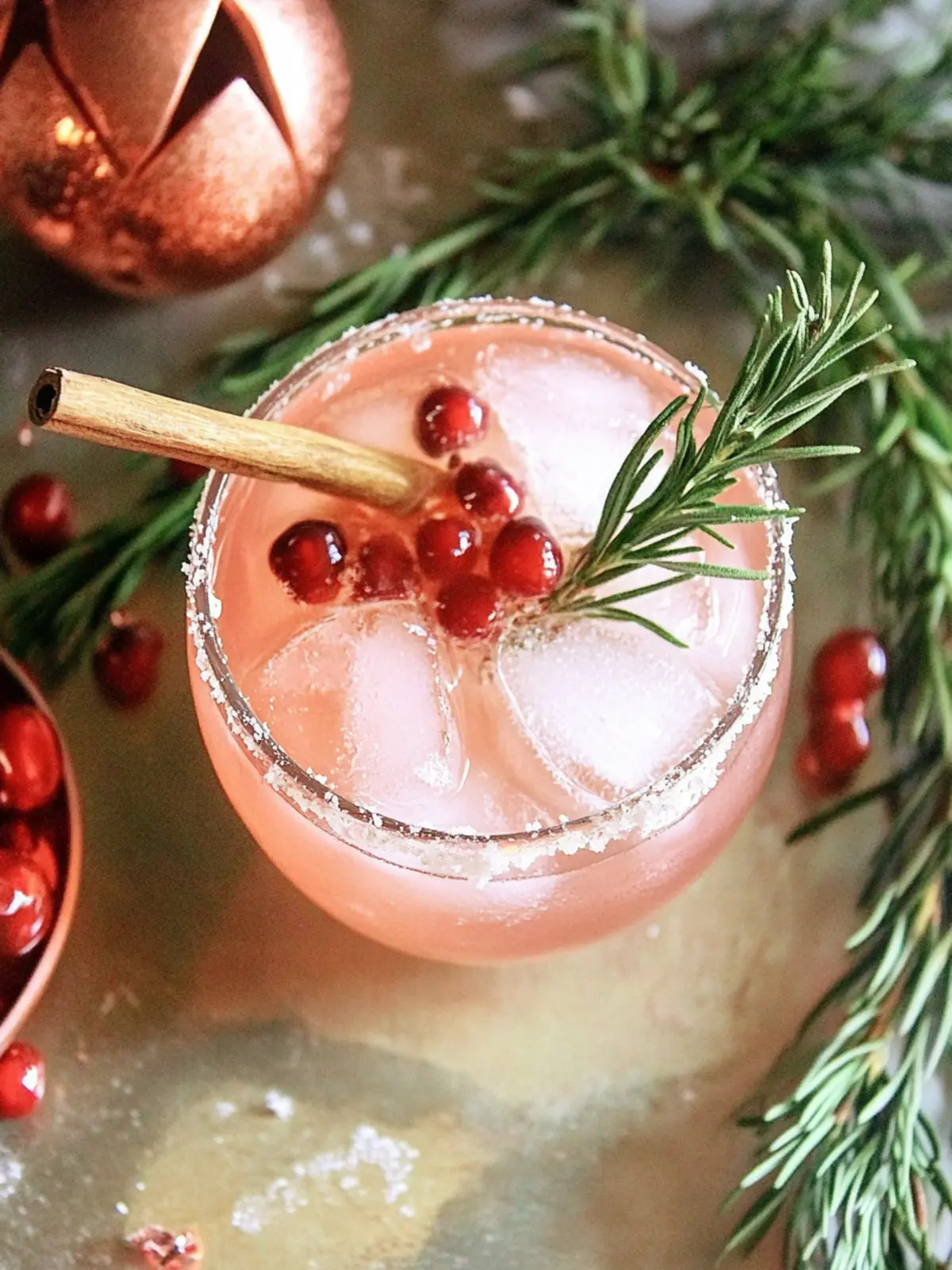 Fröhliche Preiselbeere Weihnachten Margarita