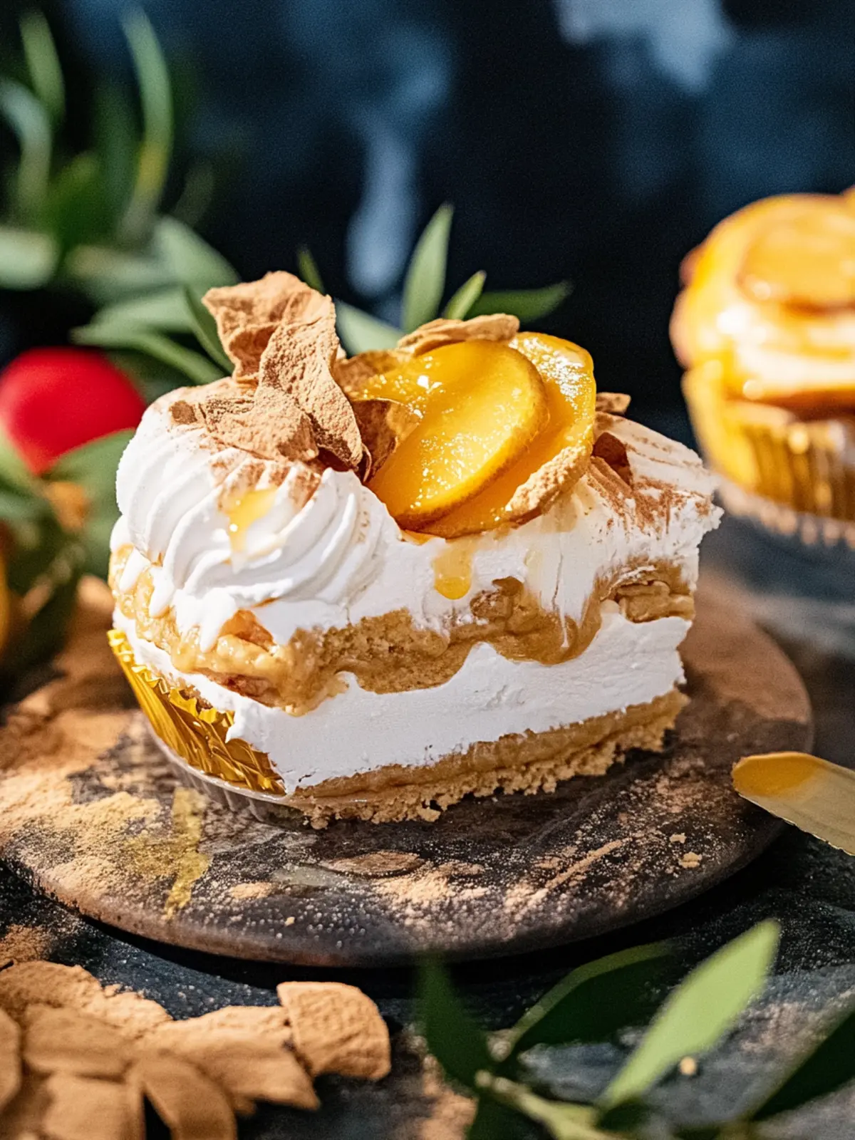 Bratapfel Tiramisu mit 100 % Spekulatius Crunch