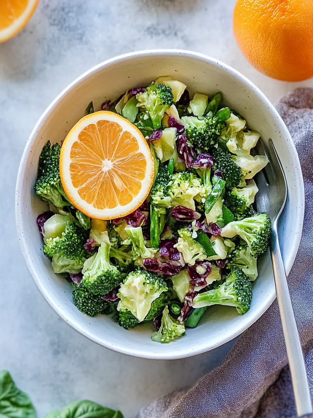 Rotkohl-Brokkoli-Salat
