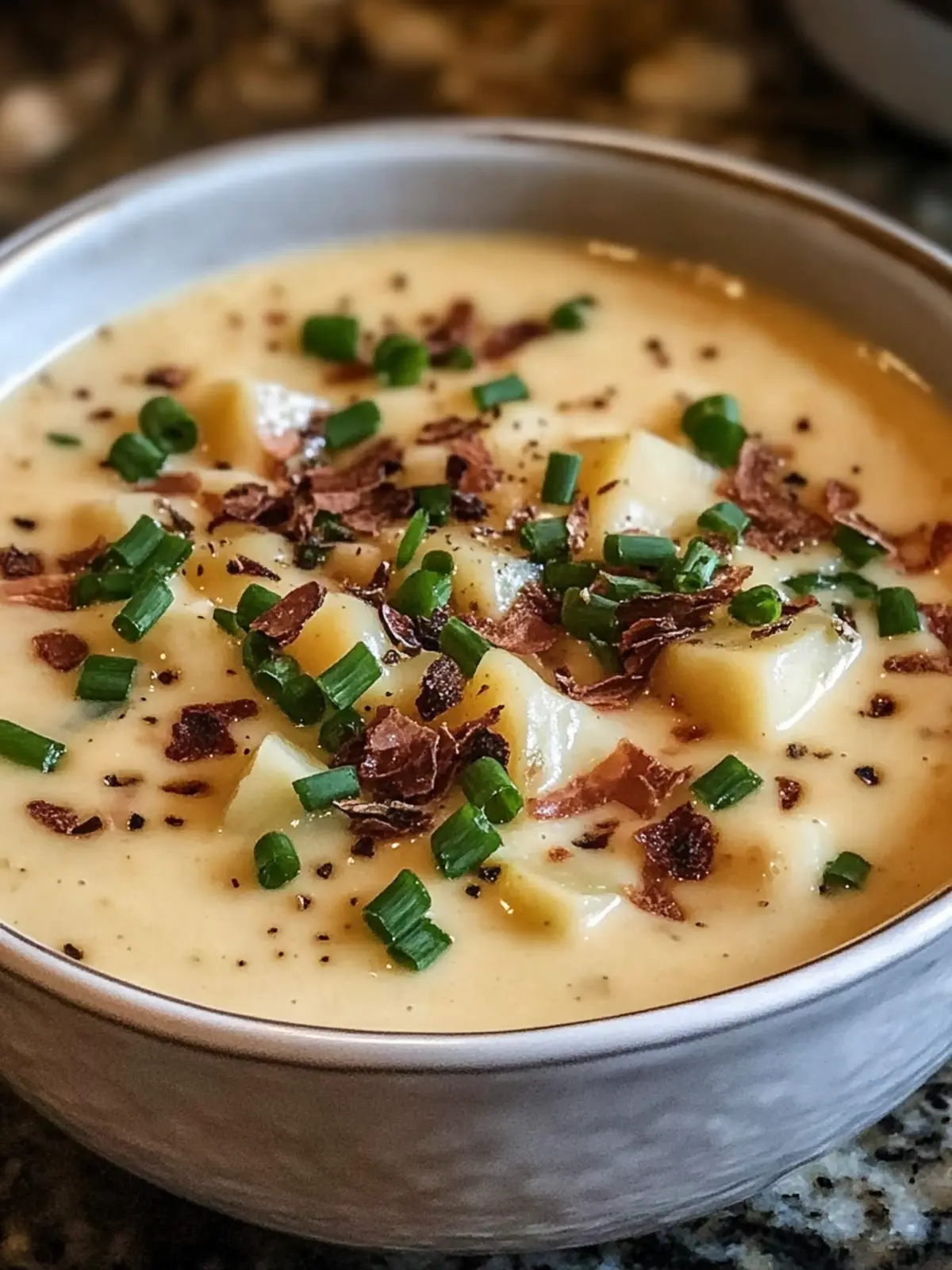 Reichlich Gebackene Kartoffelsuppe