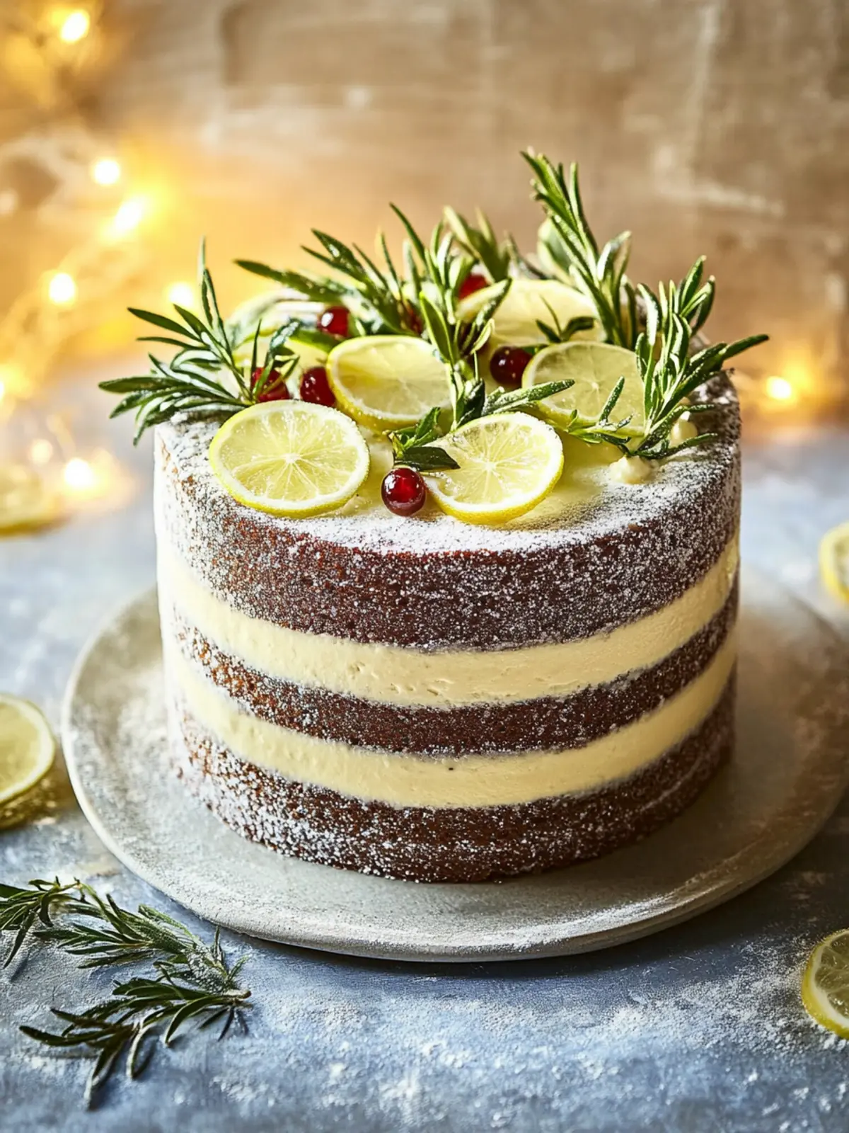 Nackter Lebkuchenkranzkuchen Rezept