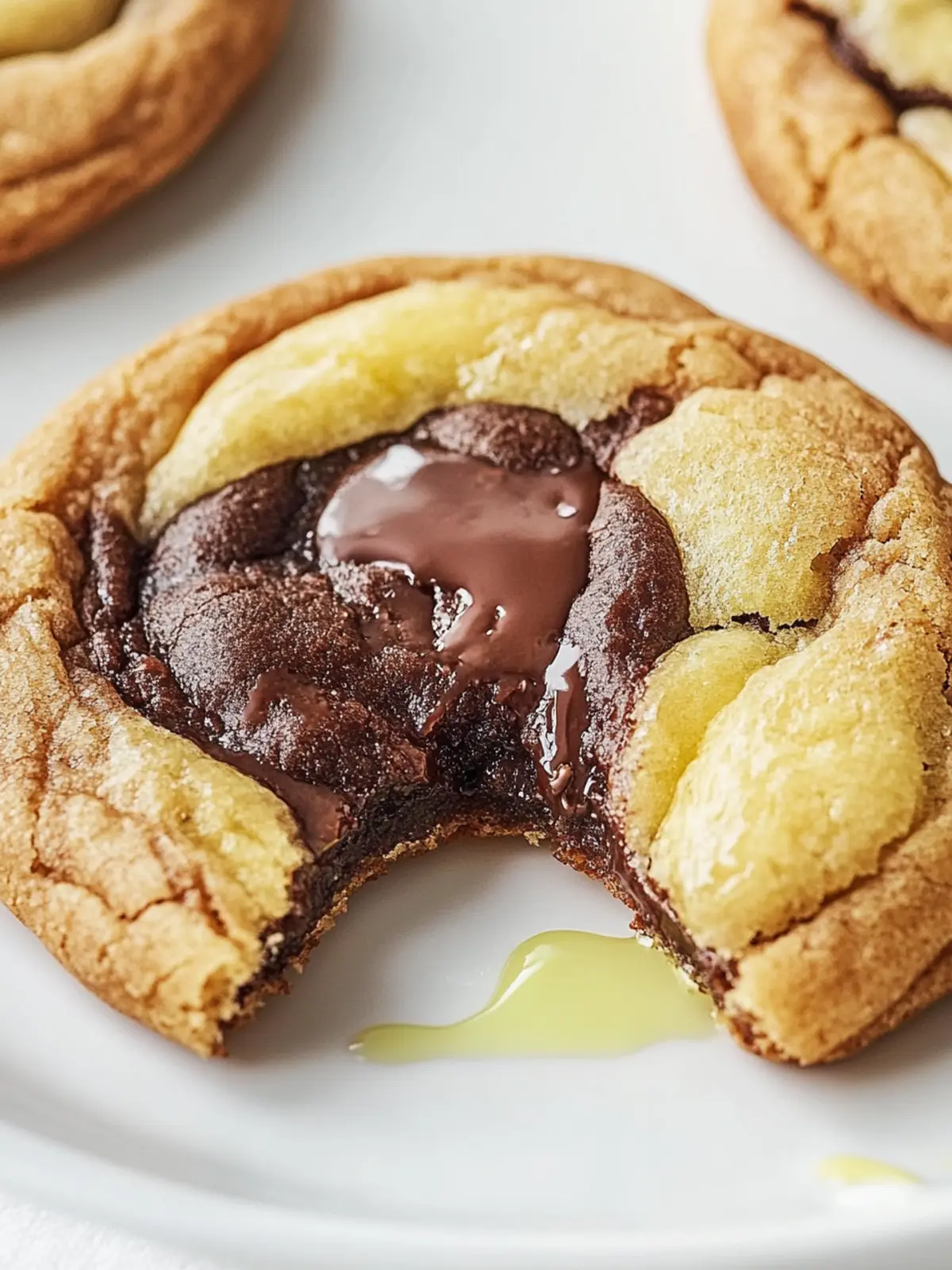 Marmorierte Schokoladenstückchen-Kekse