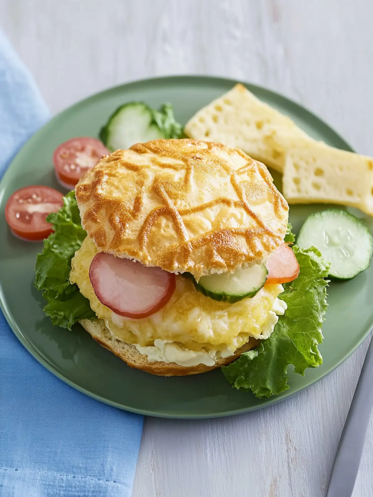 Käsekrusti mit Käse-Schinken