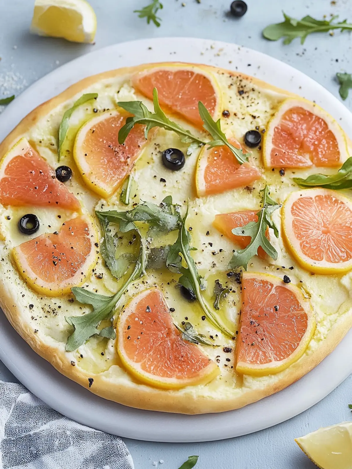 Lachs-Pizza