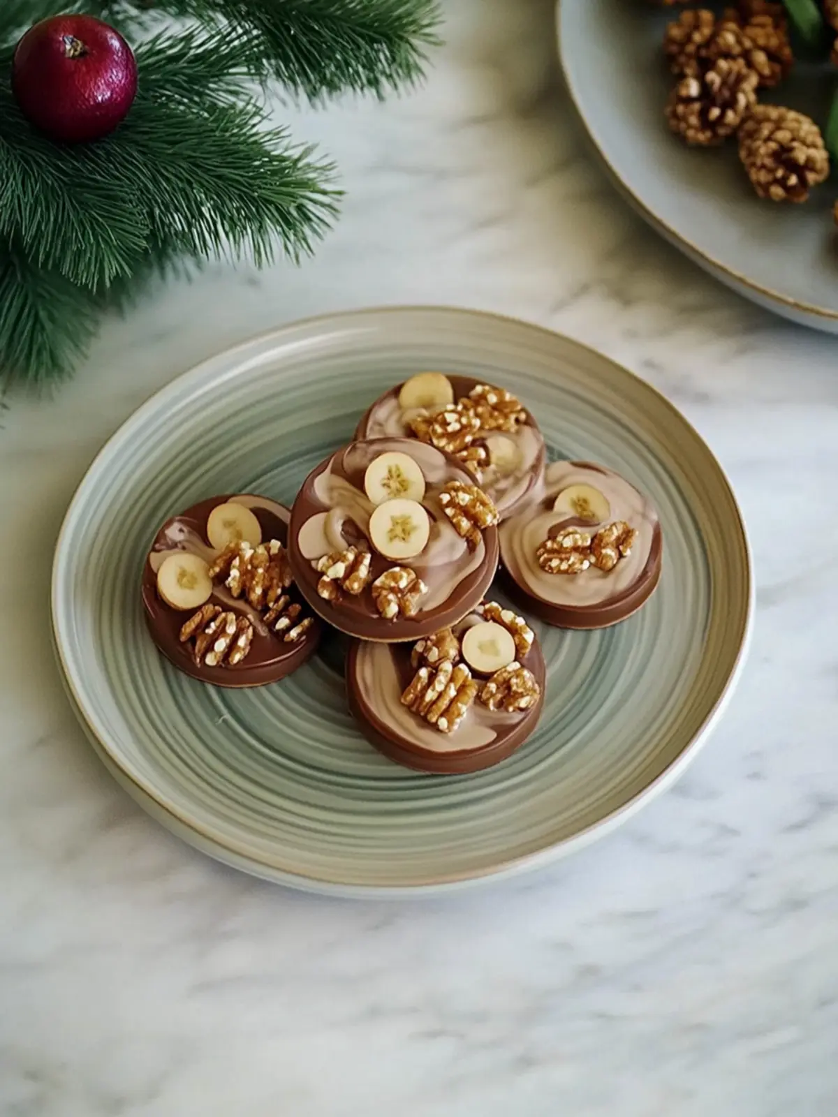 Nougatkekse mit karamellisierten Haselnüssen