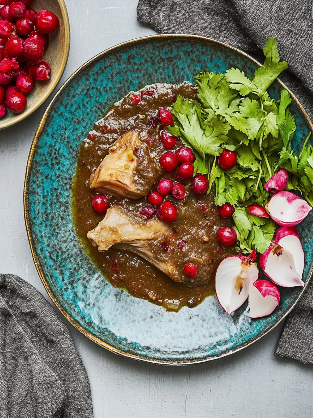 Fesenjan (Persisches Granatapfel-Hühnchen)