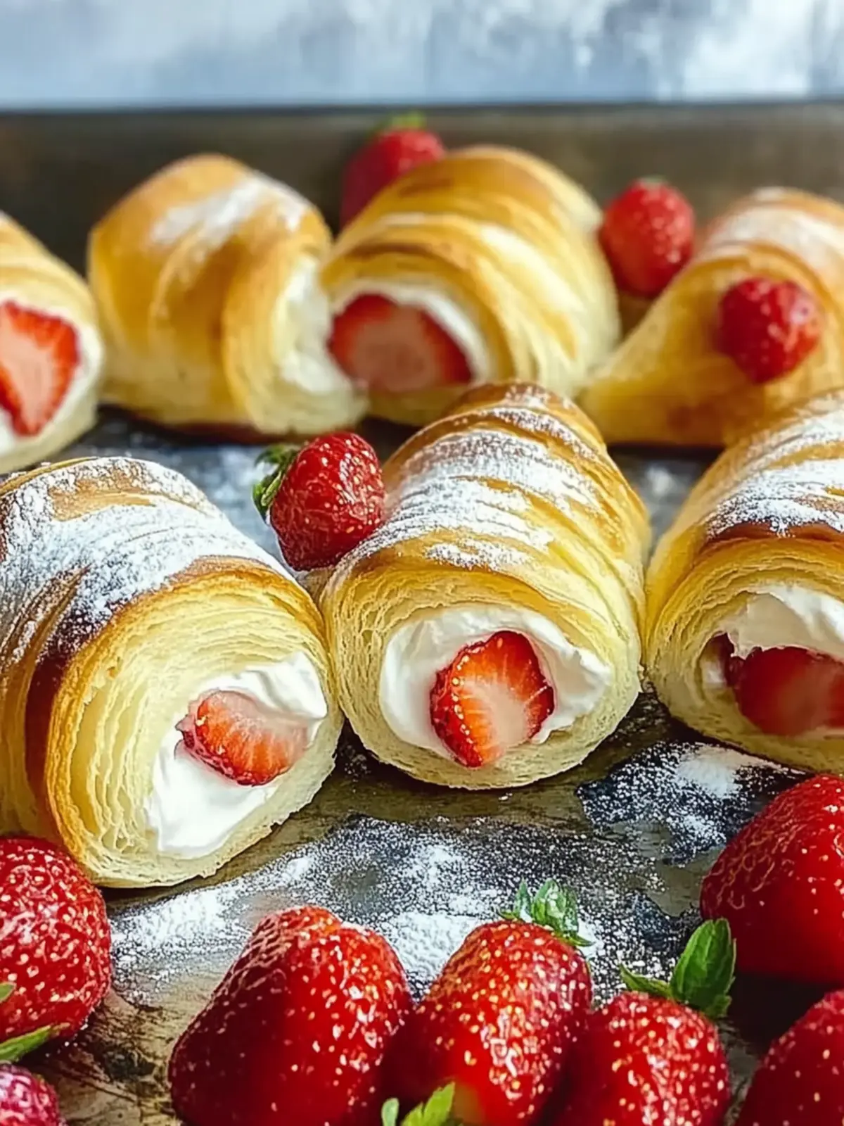 Sweet Strawberry Cheesecake Rolls Simple Recipe