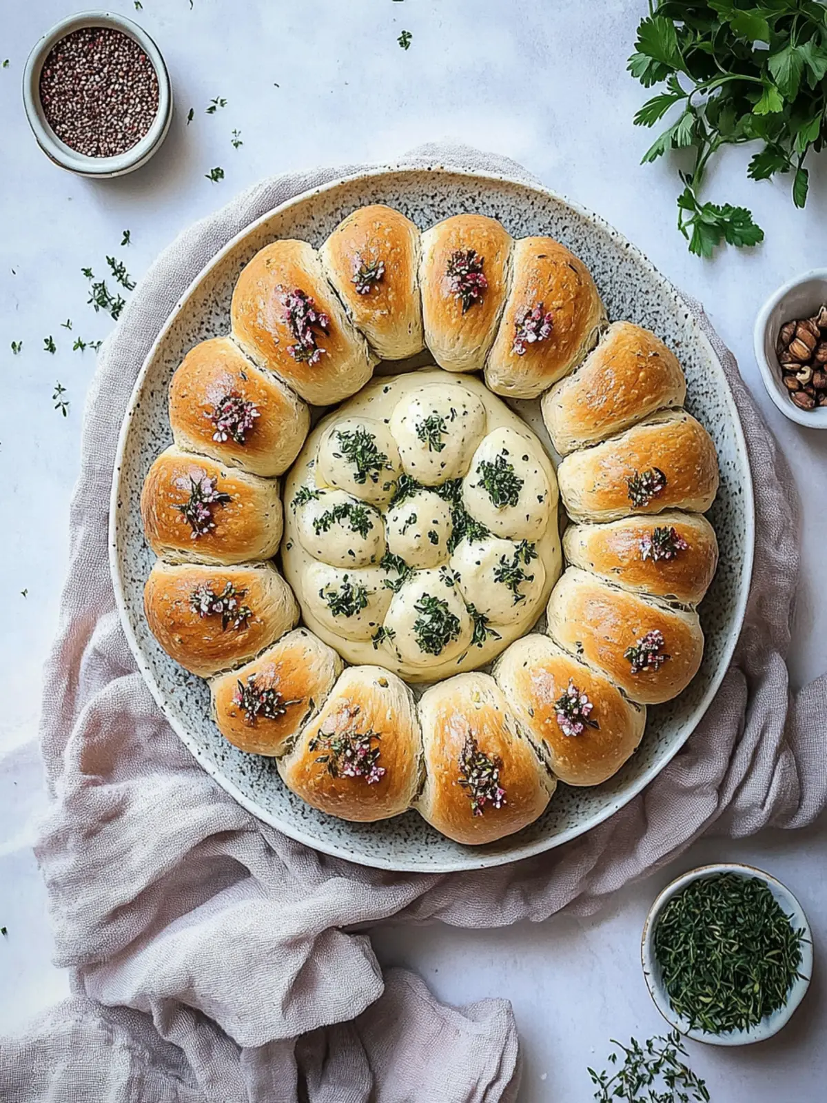 Vegane Knoblauch-Teilchen