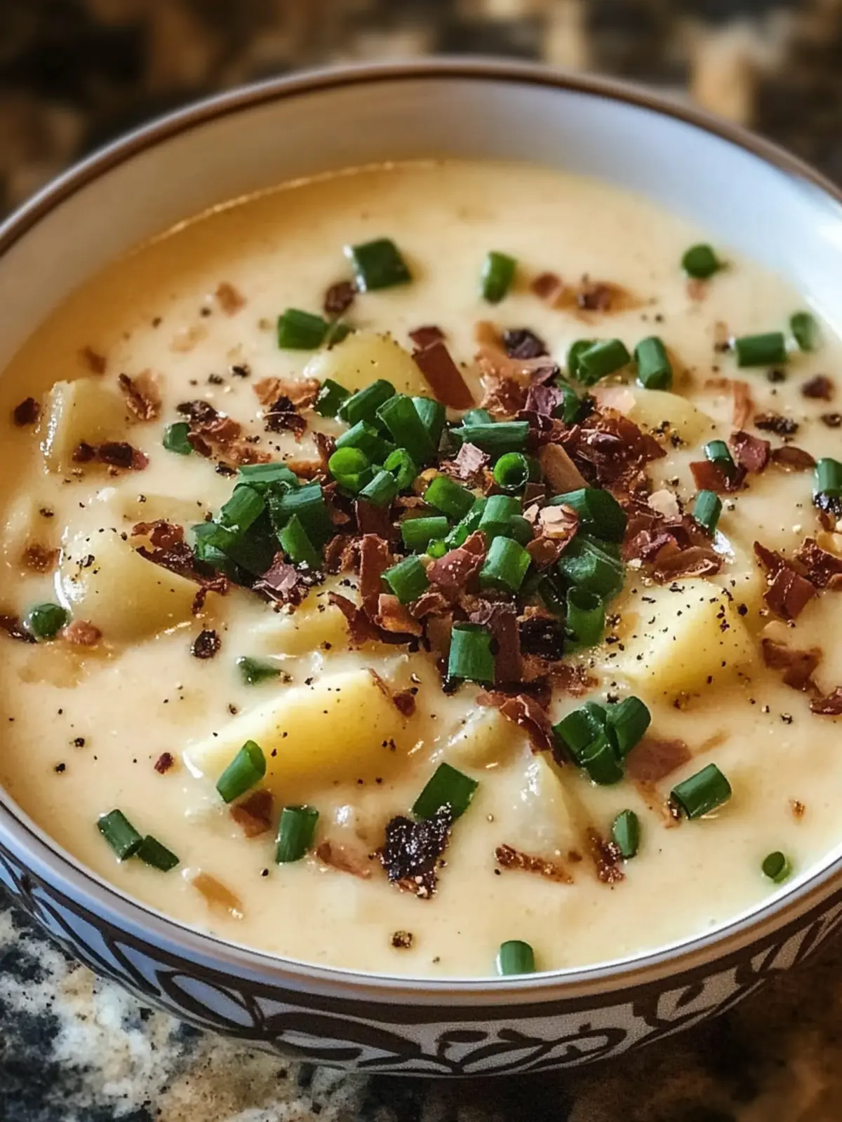 Reichlich Gebackene Kartoffelsuppe